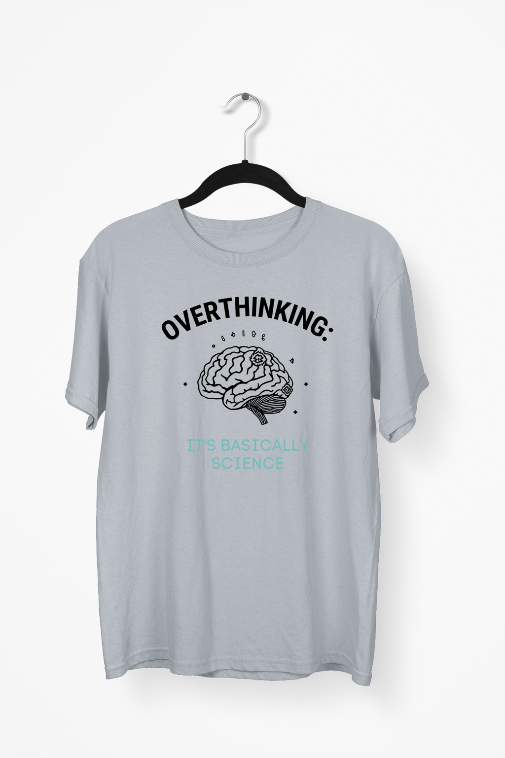 Science & Overthinking Premium Tee — Gray