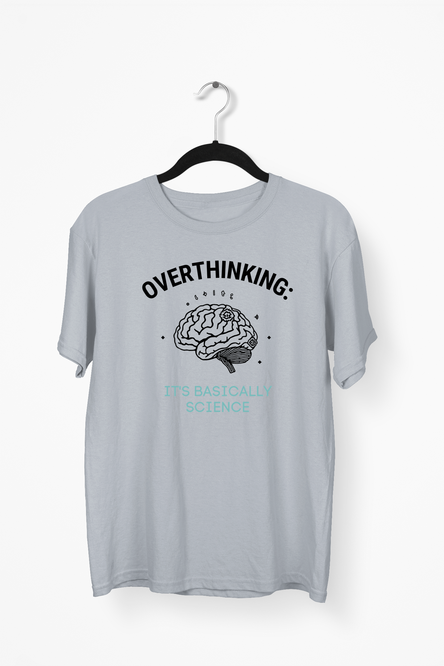 Science & Overthinking Premium Tee — Gray