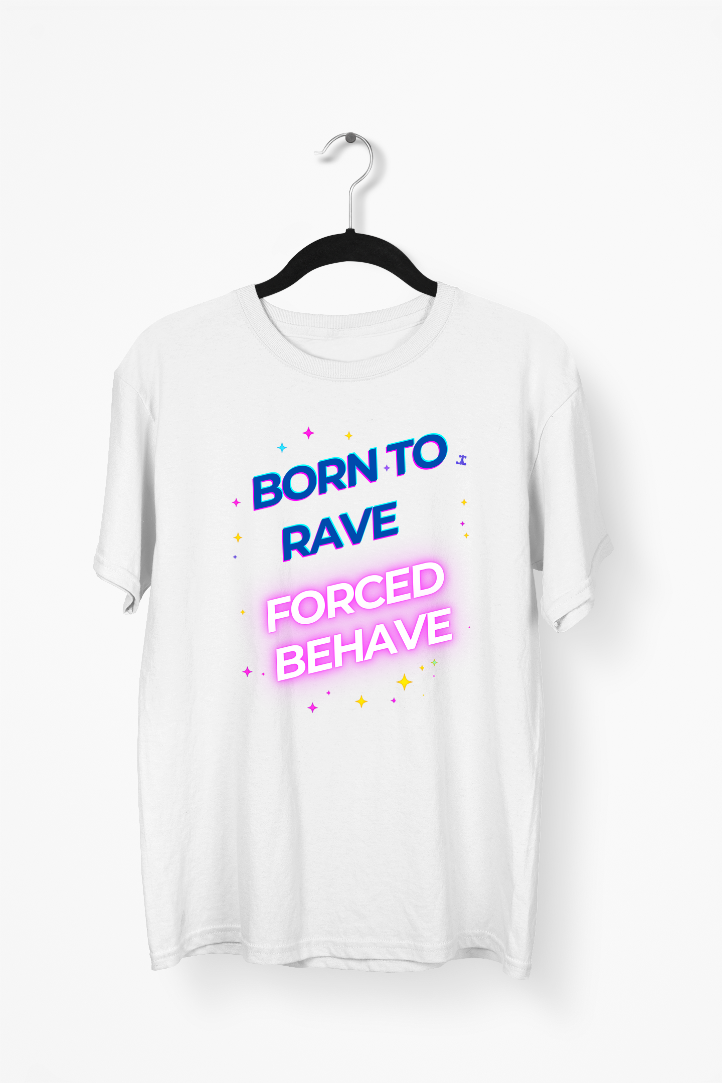 Retro Neon Premium Tee — White