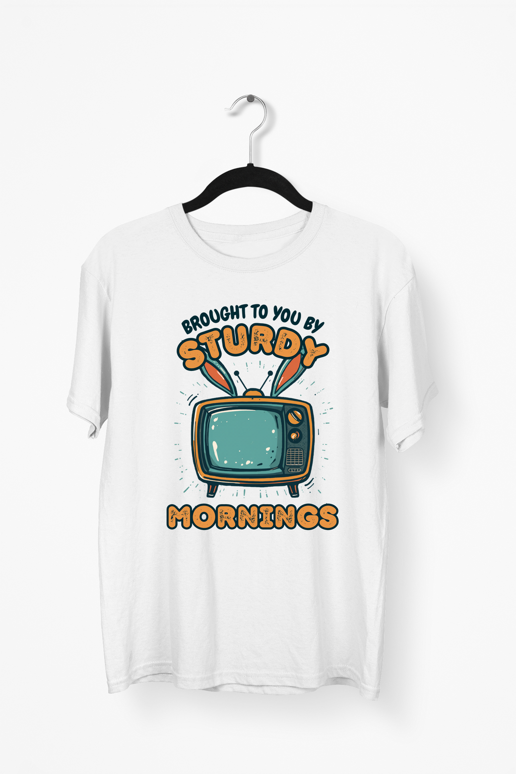Retro TV Premium Tee — White