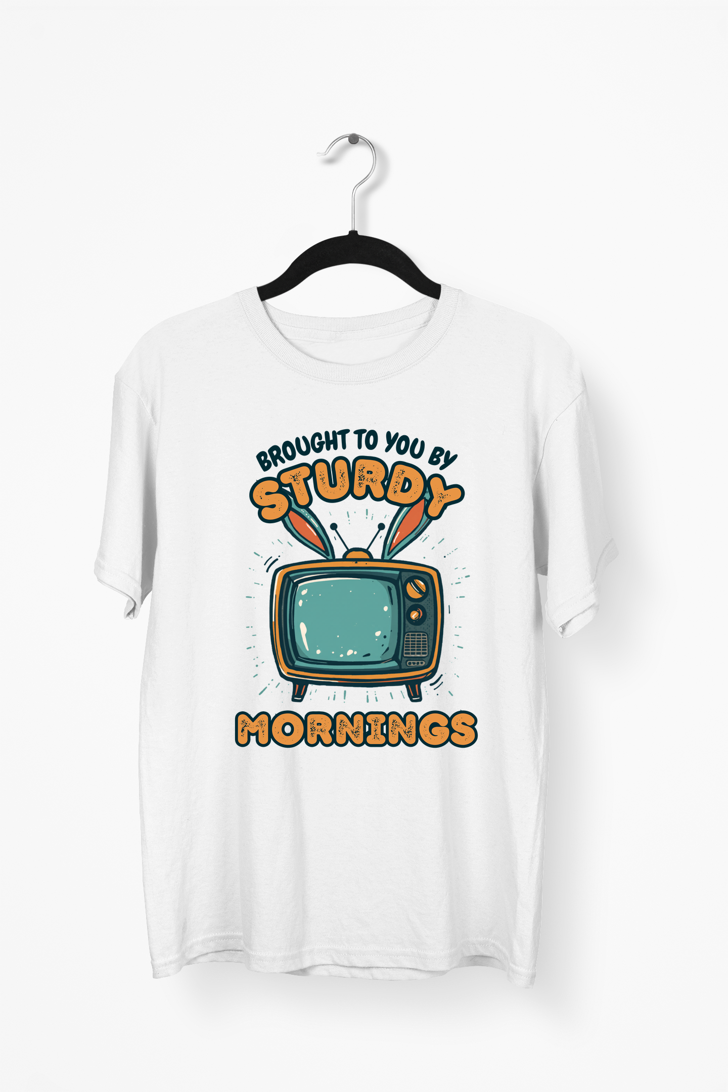 Retro TV Premium Tee — White