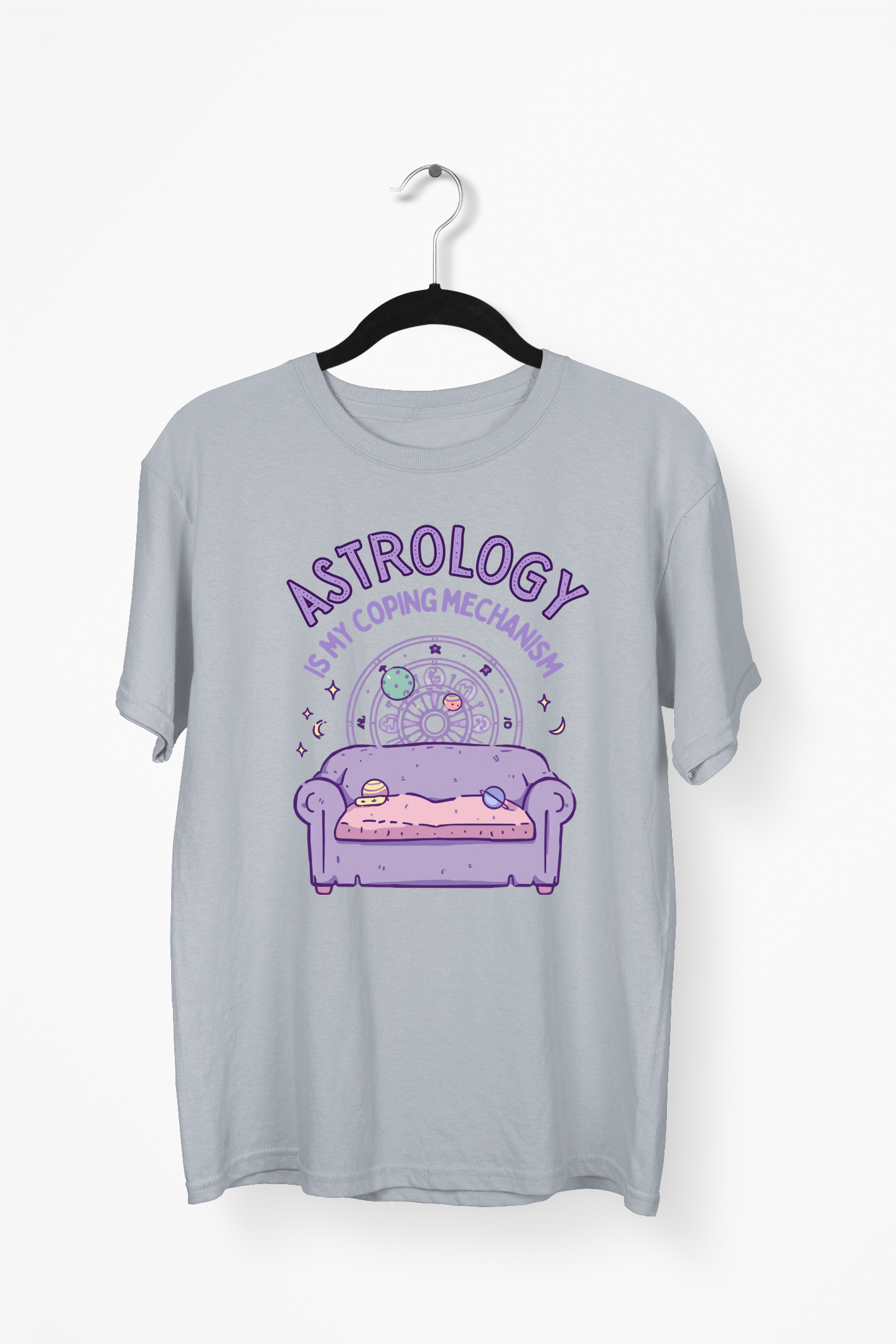Astrology Therapy Premium Tee — Gray