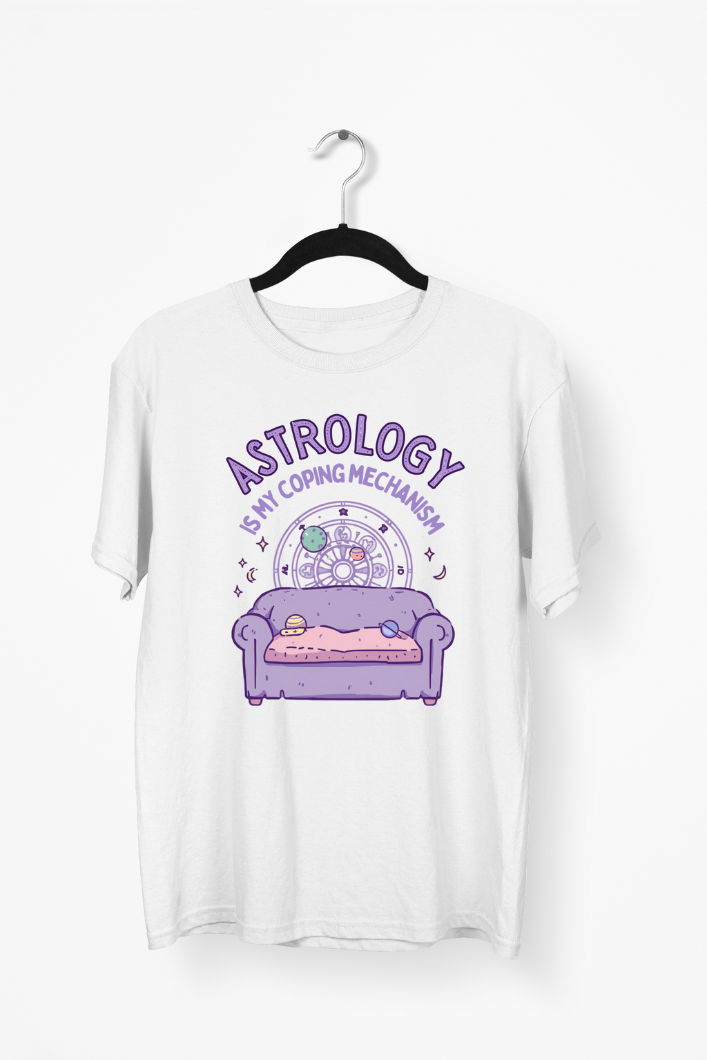 Astrology Therapy Premium Tee — White