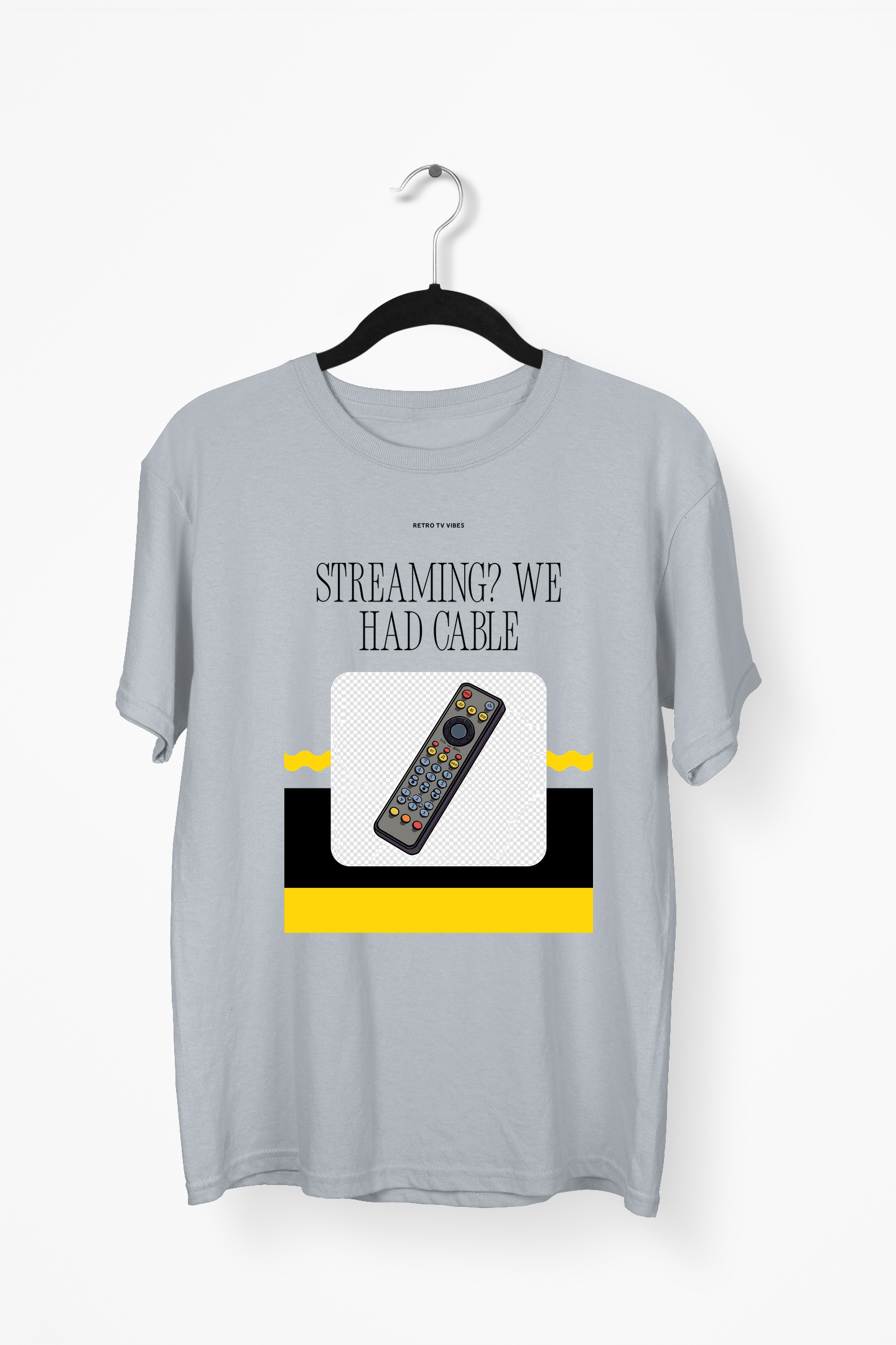 Streaming We Had Cable Premium Tee — Gray