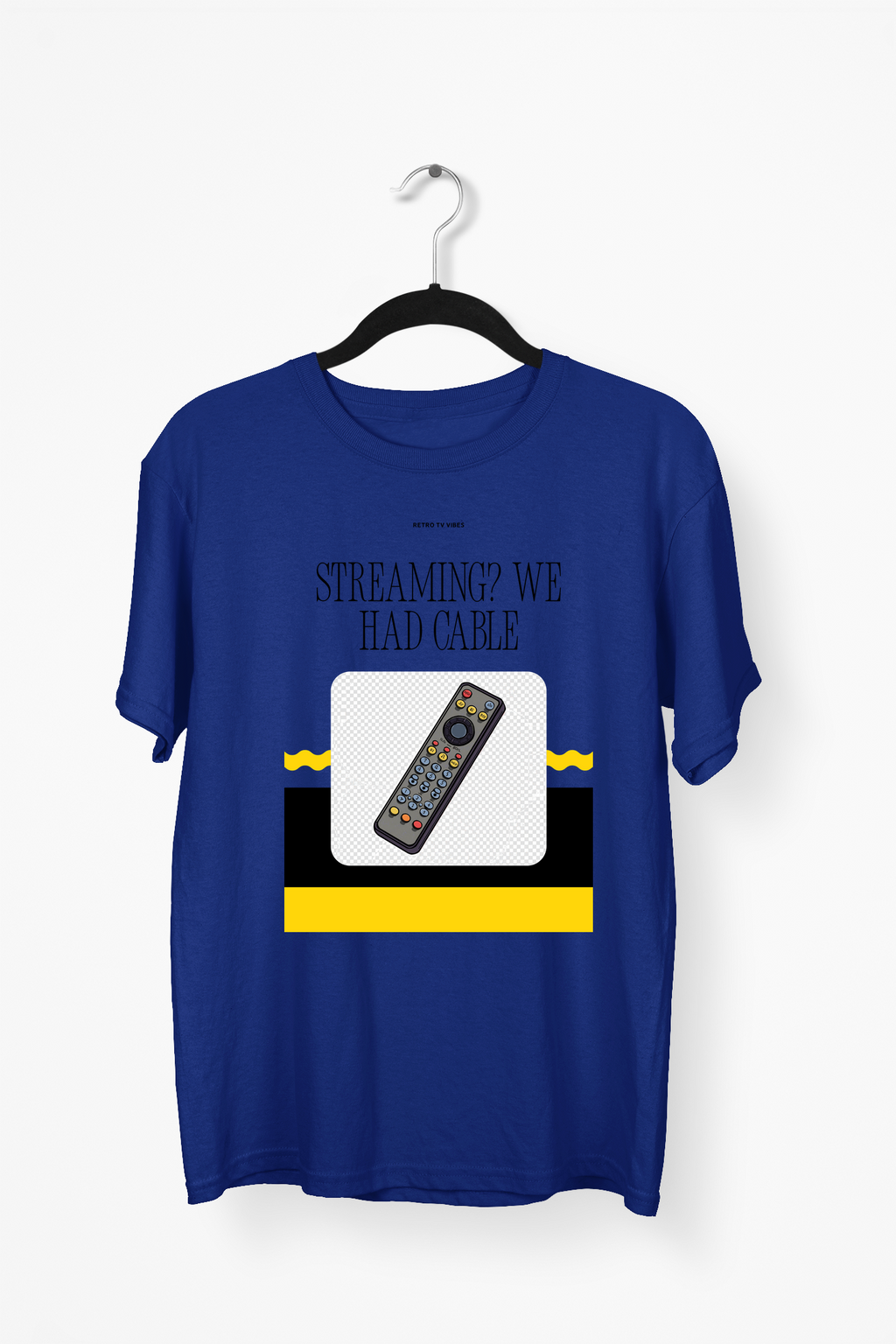 Streaming We Had Cable Premium Tee — Navy Blue