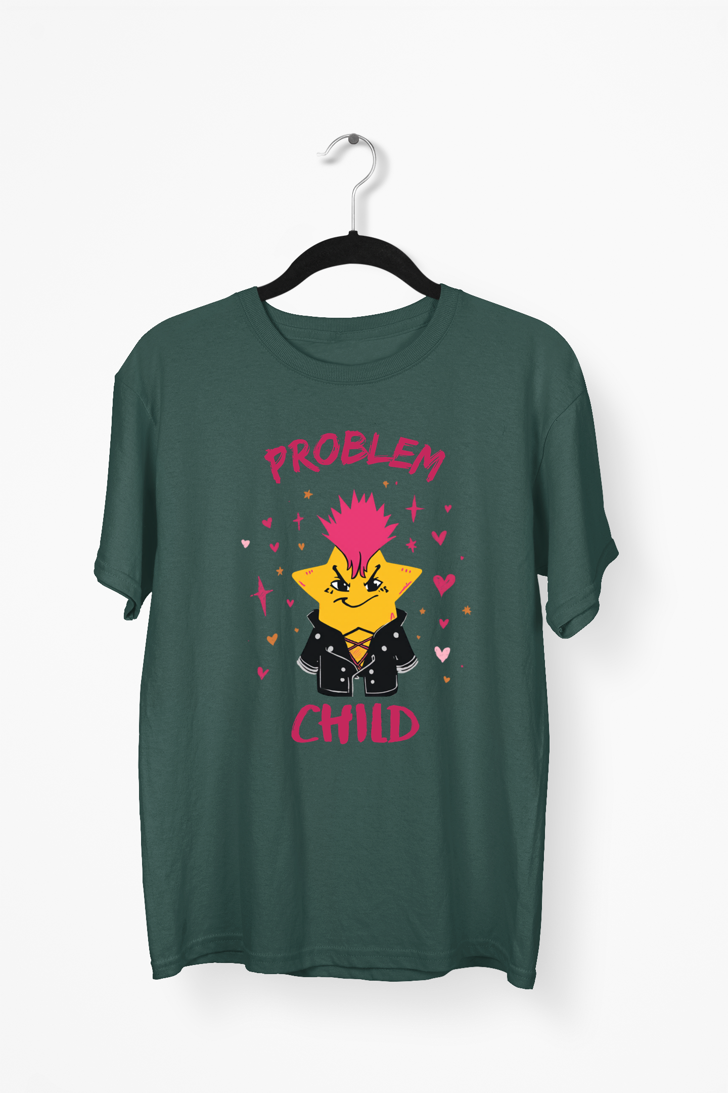 Star Character Premium Tee — Bottle Green