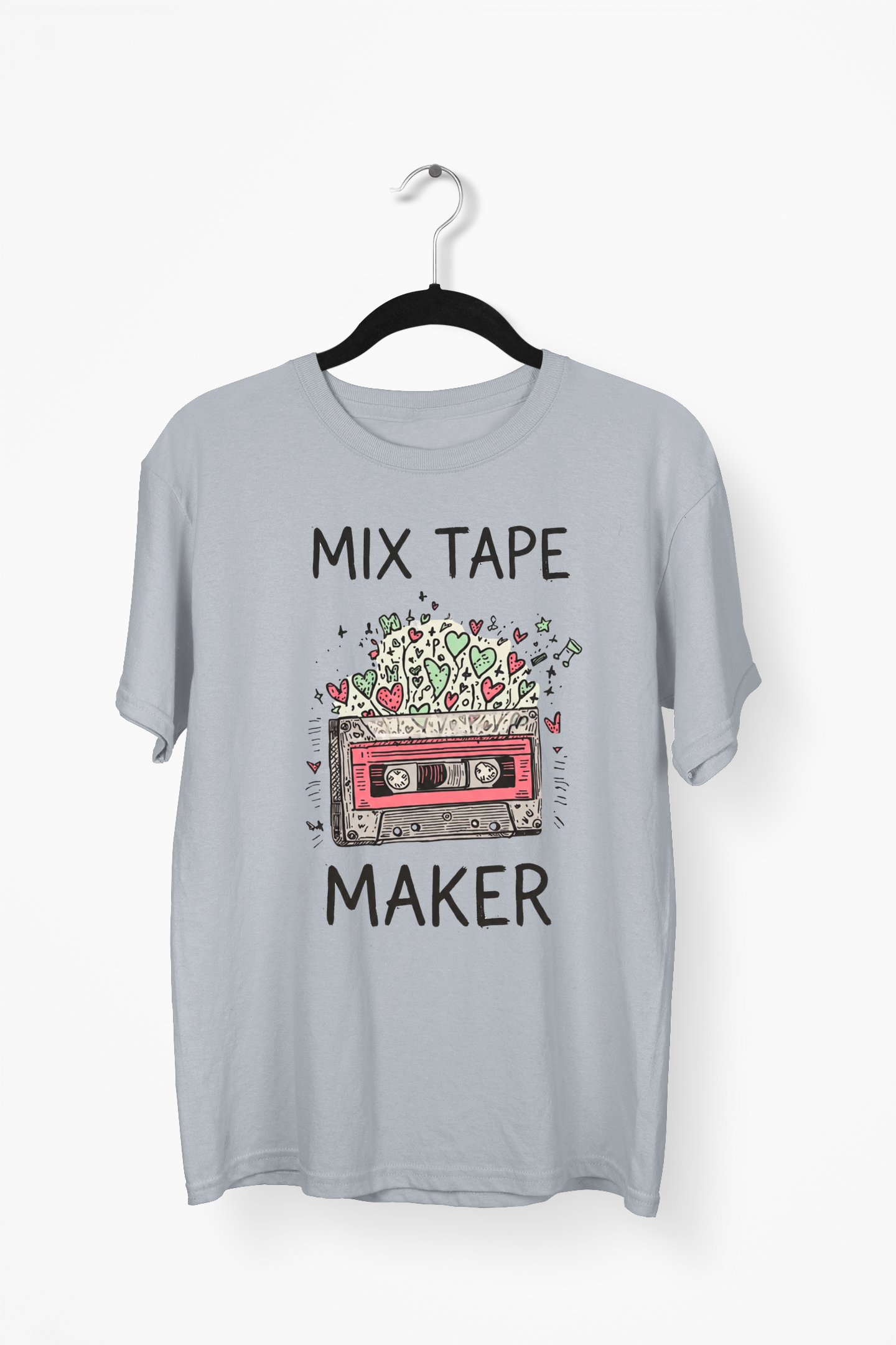 Cassette Tape Premium Tee — Gray