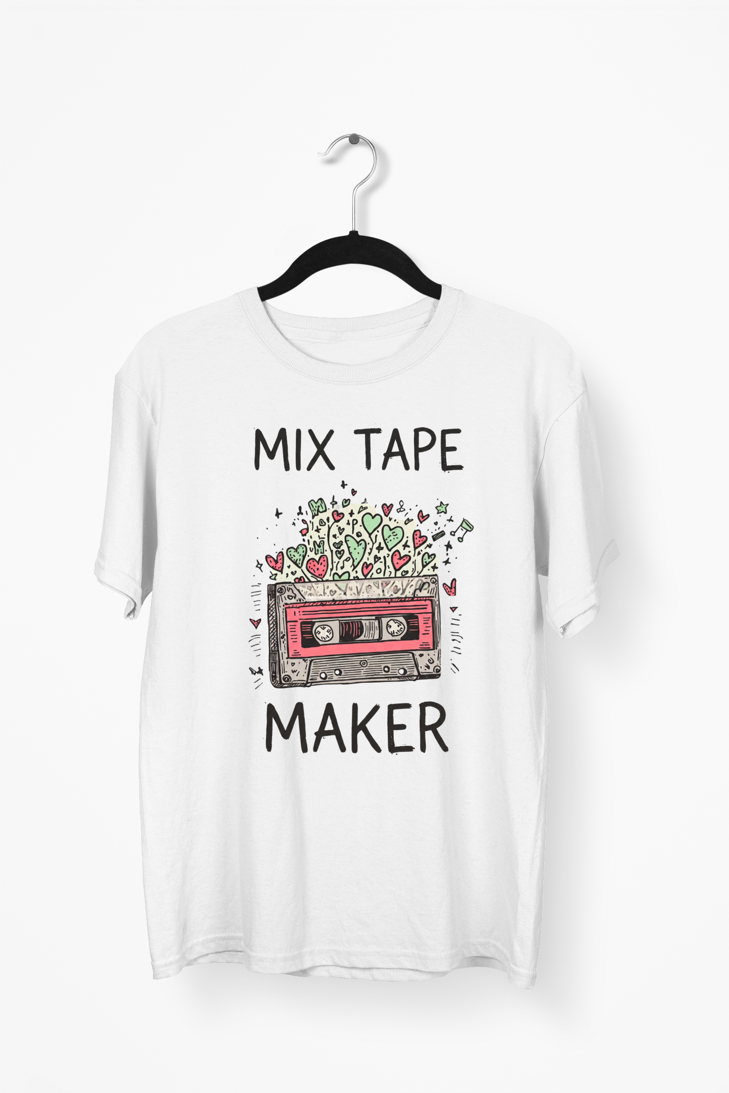 Cassette Tape Premium Tee — White