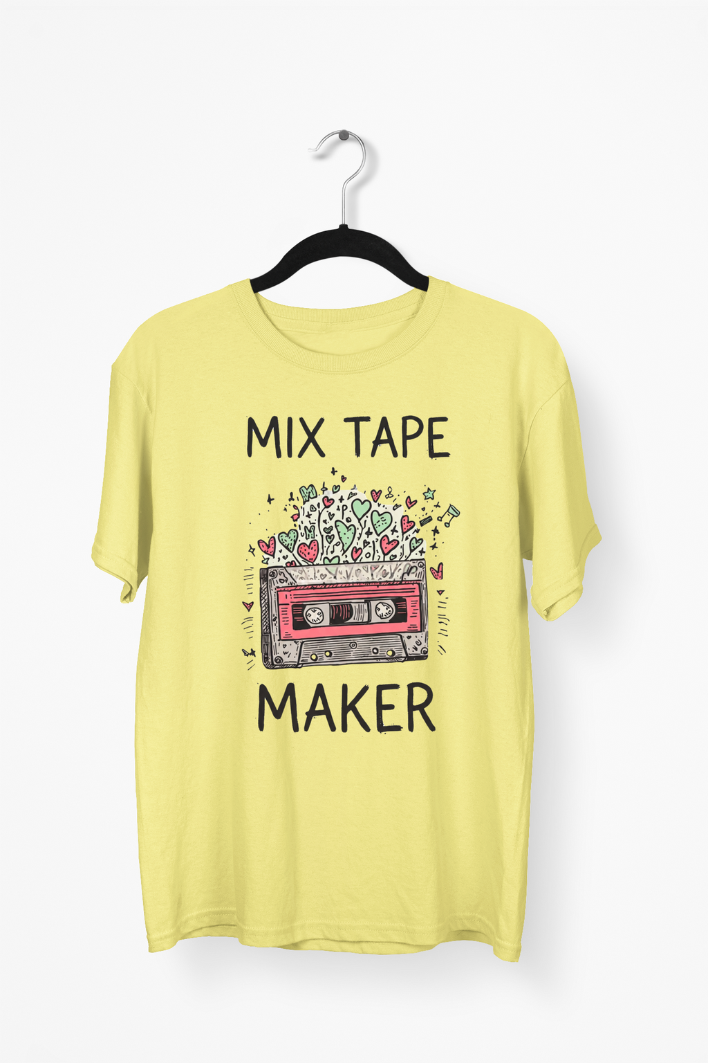 Cassette Tape Premium Tee — Yellow