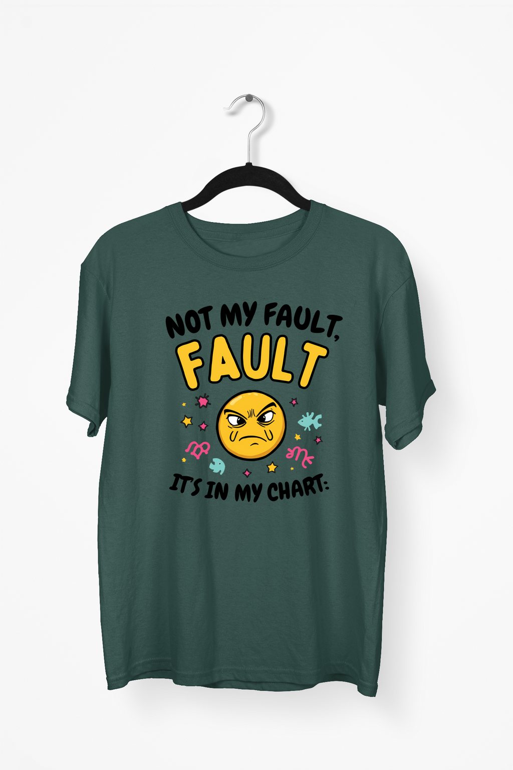 Shrug Emoji Premium Tee — Bottle Green