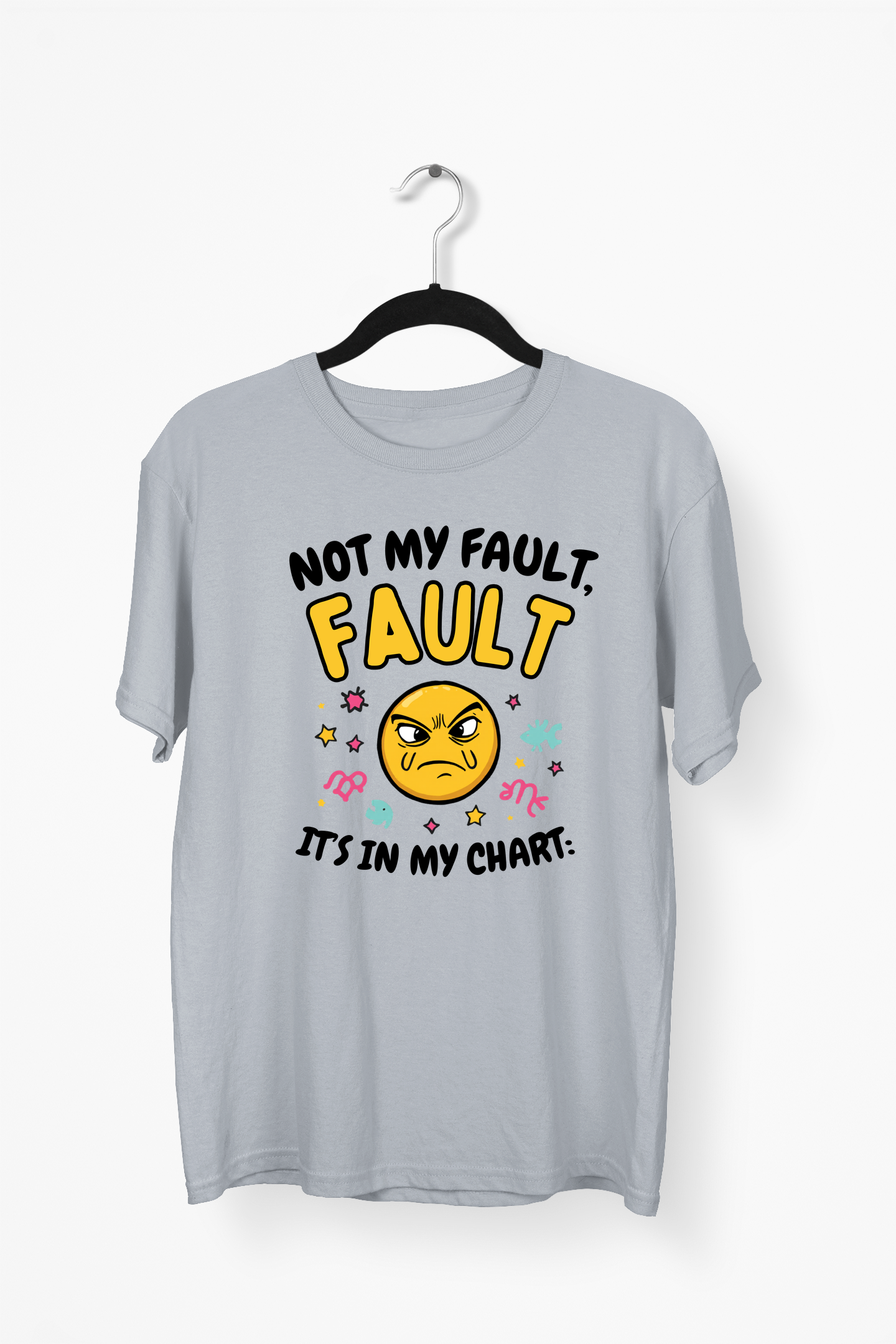 Shrug Emoji Premium Tee — Gray