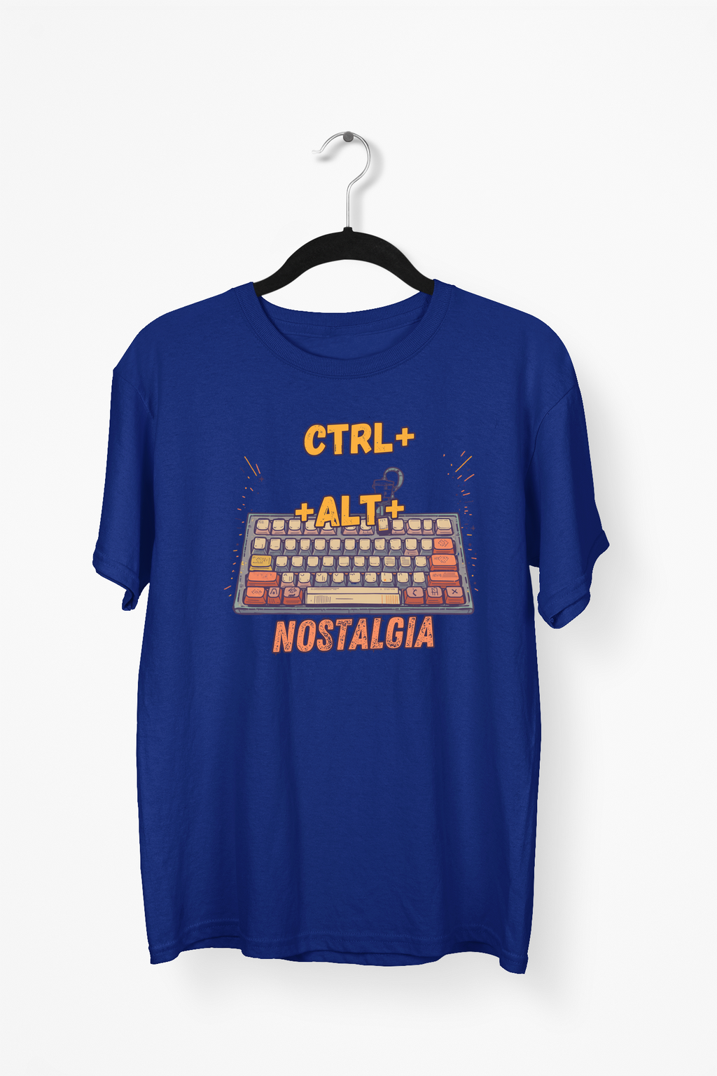 Pastel Keyboard Premium Tee — Navy Blue