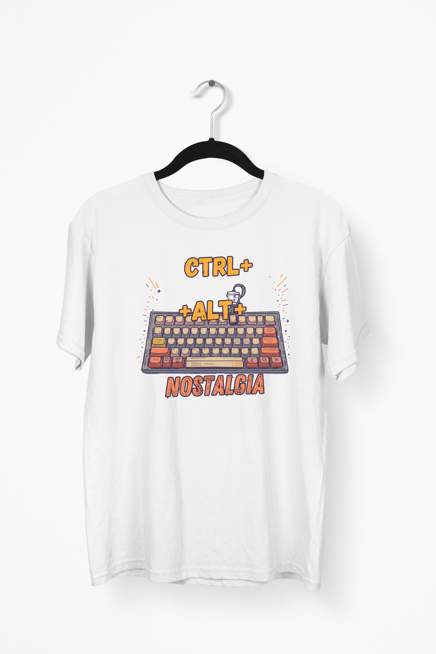 Pastel Keyboard Premium Tee — White