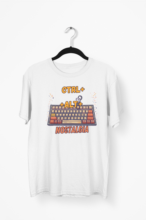 Pastel Keyboard Premium Tee — White