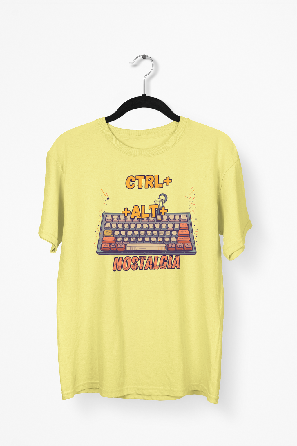 Pastel Keyboard Premium Tee — Yellow