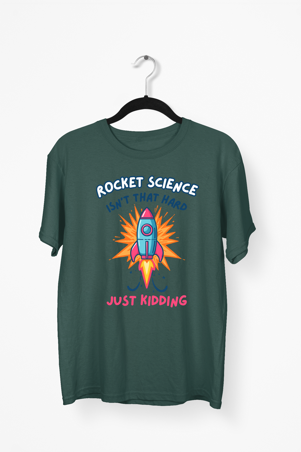 Vector Rocket Premium Tee — Bottle Green