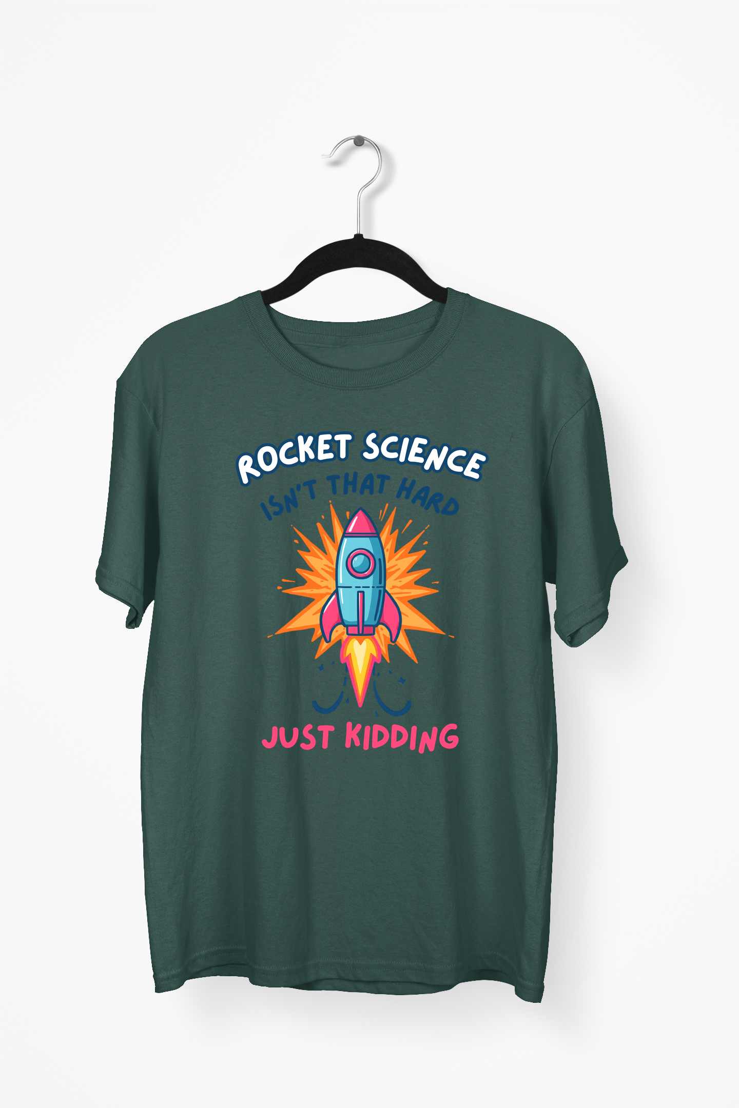 Vector Rocket Premium Tee — Bottle Green