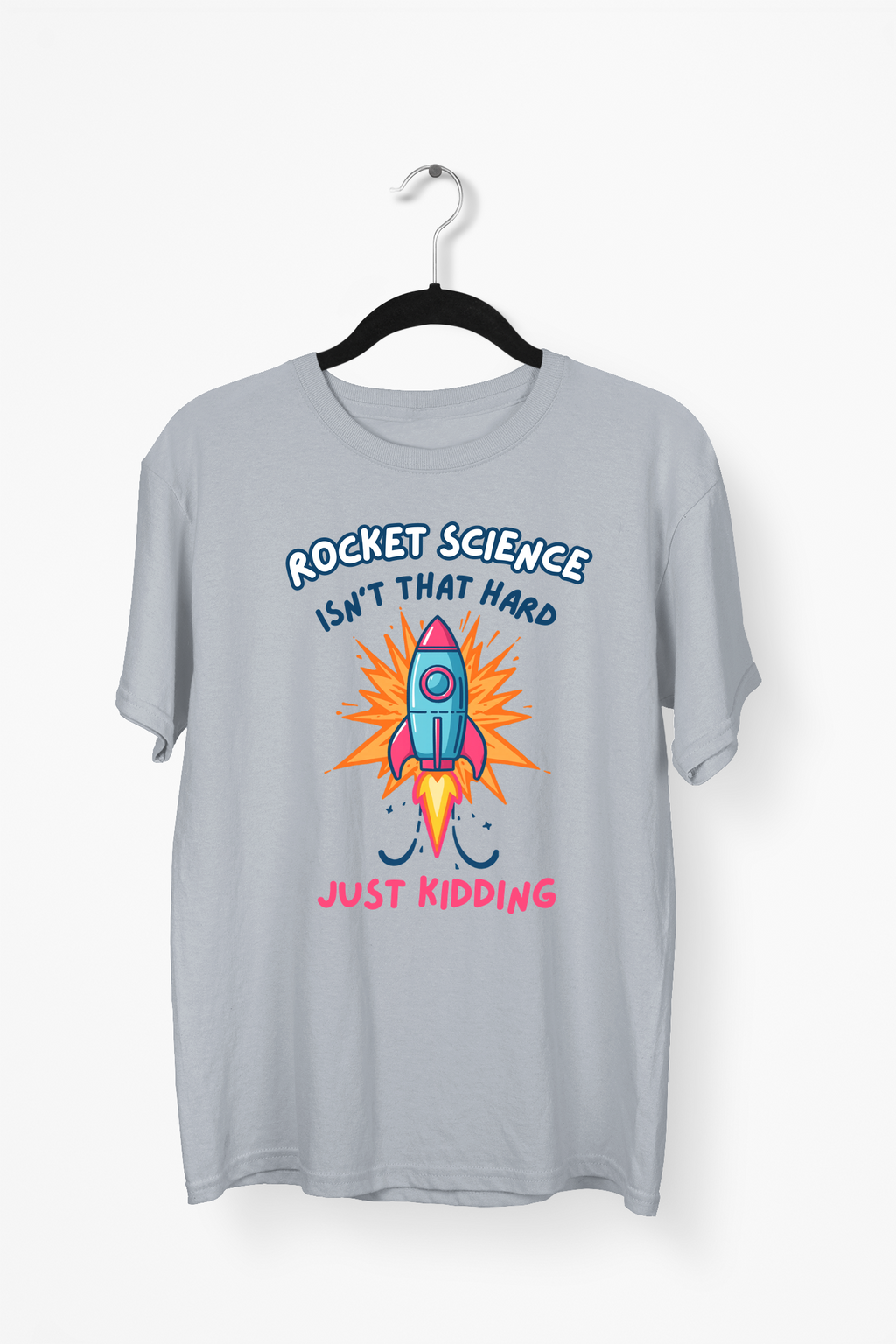Vector Rocket Premium Tee — Gray