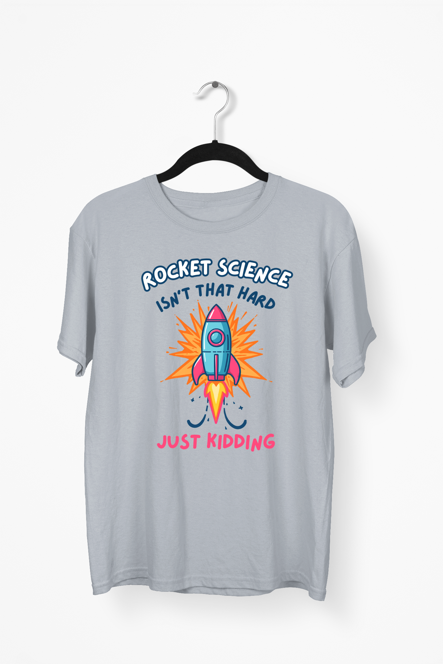 Vector Rocket Premium Tee — Gray