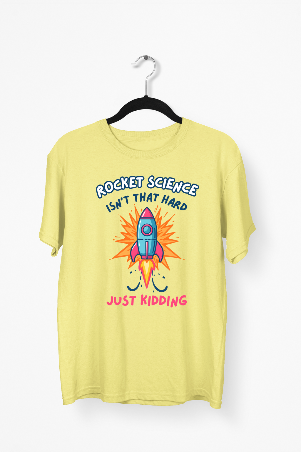 Vector Rocket Premium Tee — Yellow