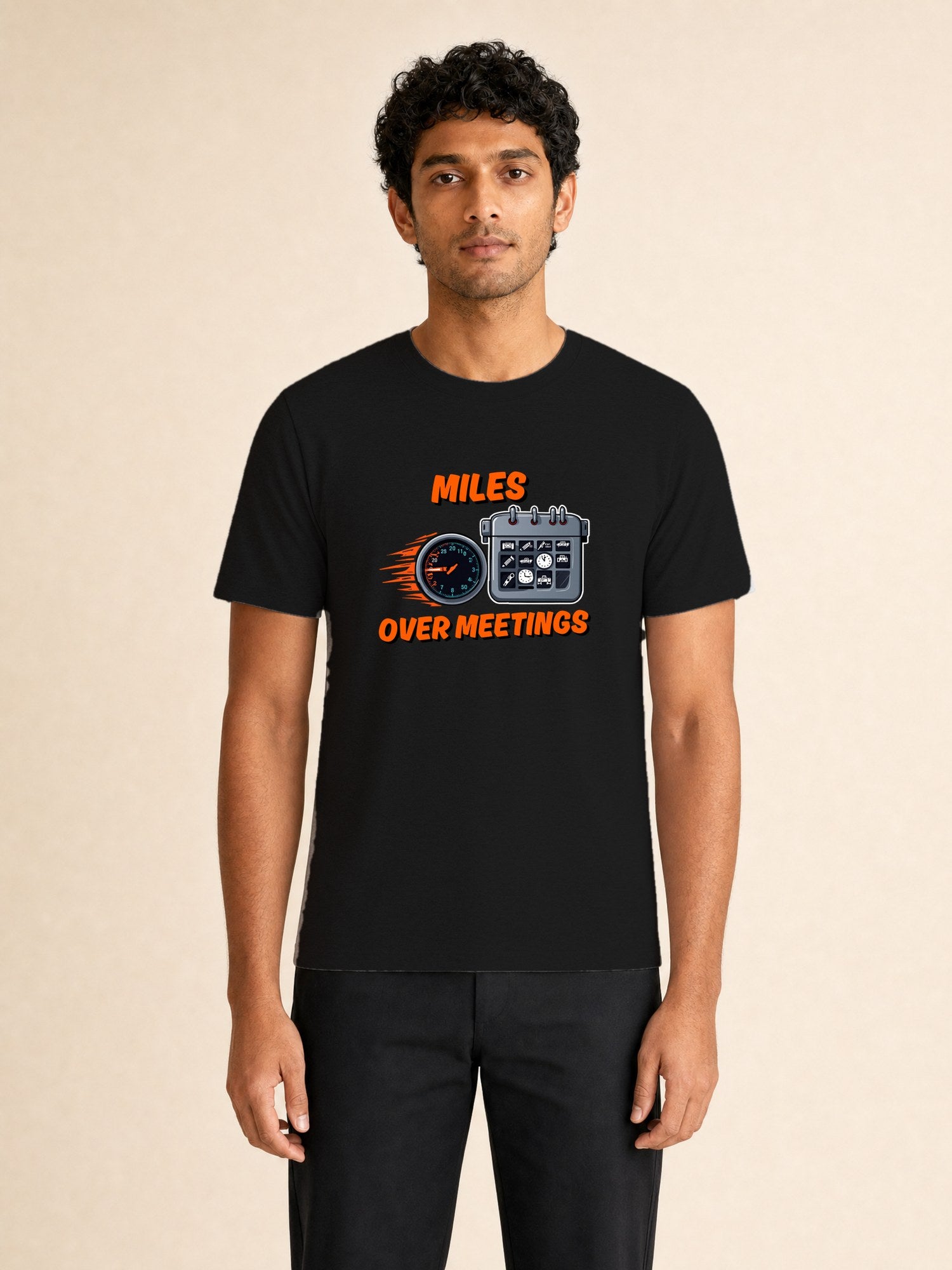 Miles Over Meetings - male model (full)
