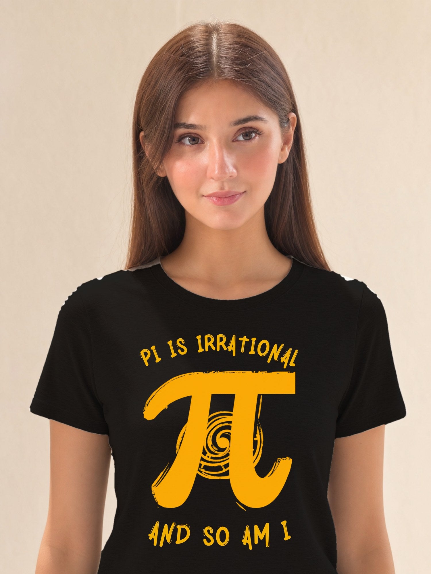 Pi & Spiral - female model (closeup)