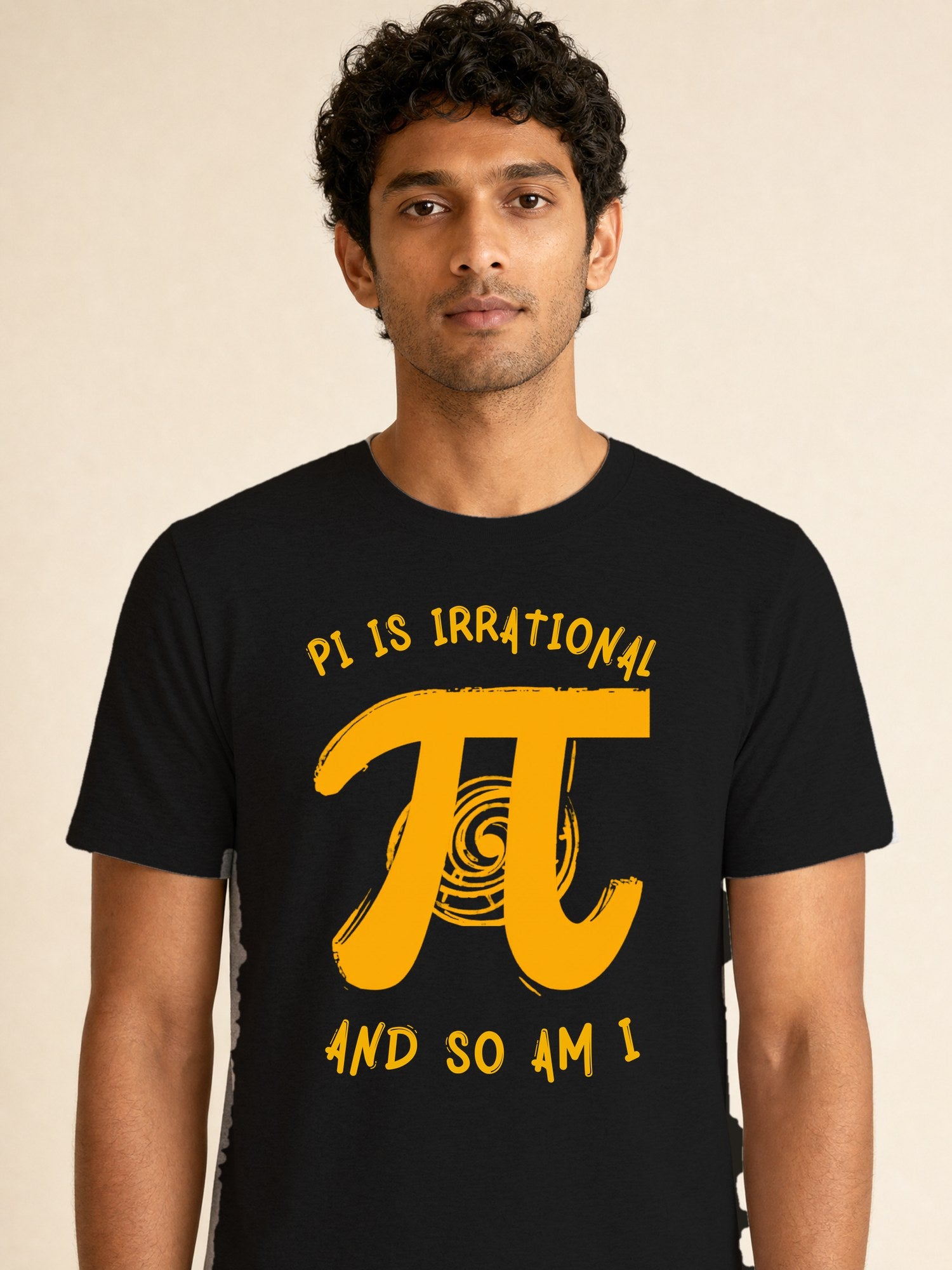 Pi & Spiral - male model (closeup)