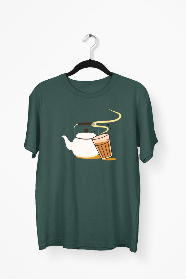 Chai Premium Tee — Bottle Green