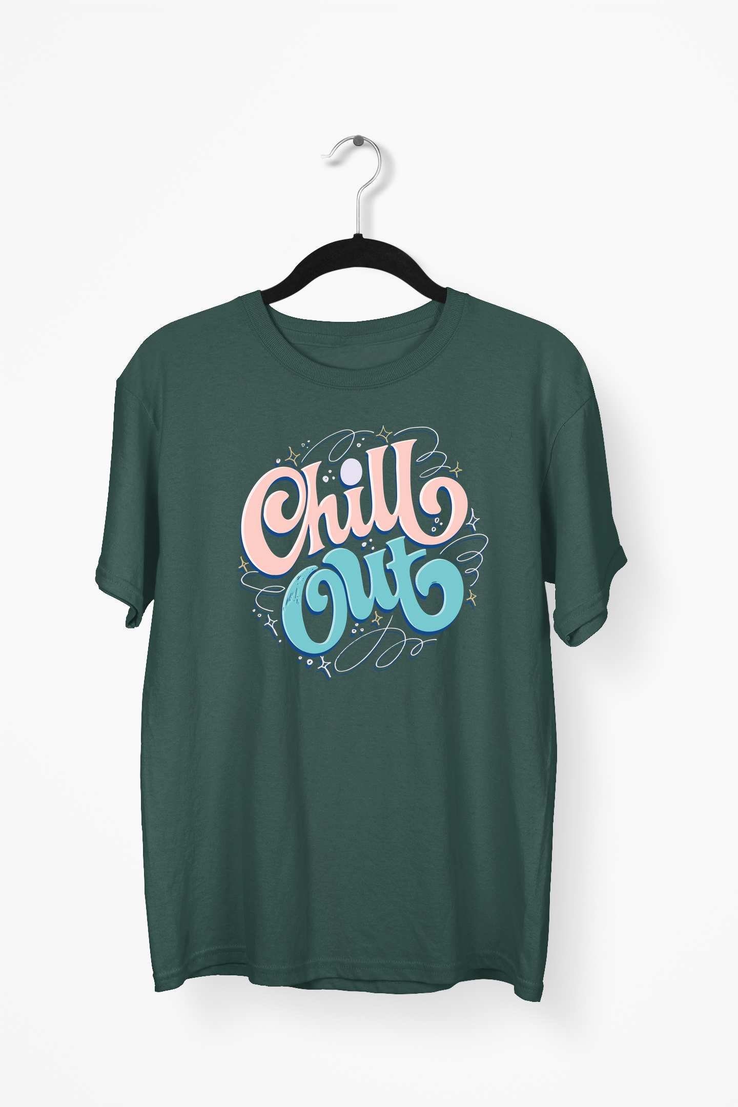 Chill Out Premium Tee — Bottle Green