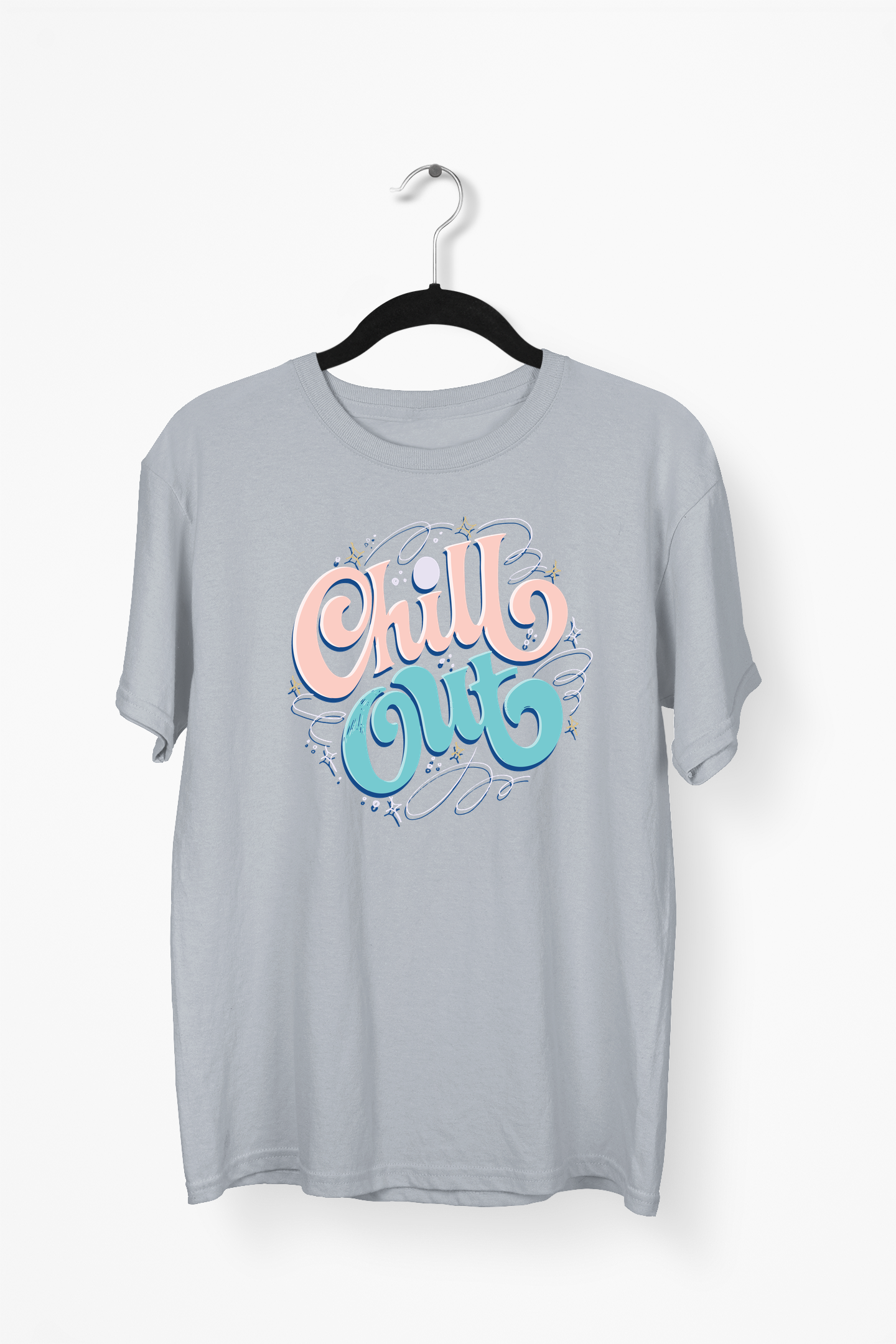 Chill Out Premium Tee — Grey Melange