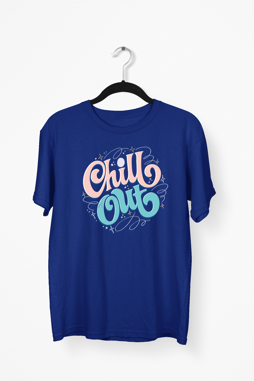 Chill Out Premium Tee — Navy Blue