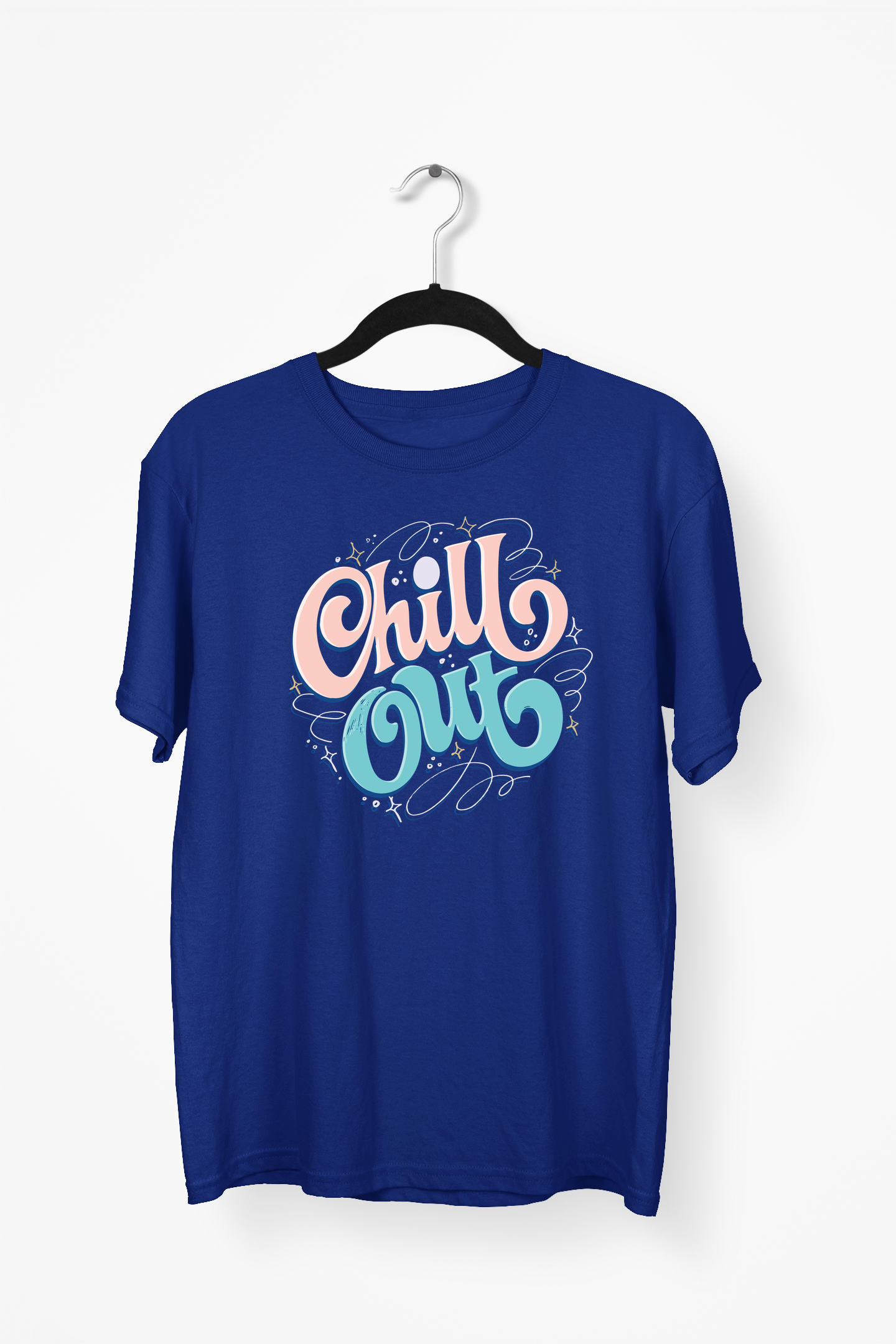 Chill Out Premium Tee — Navy Blue