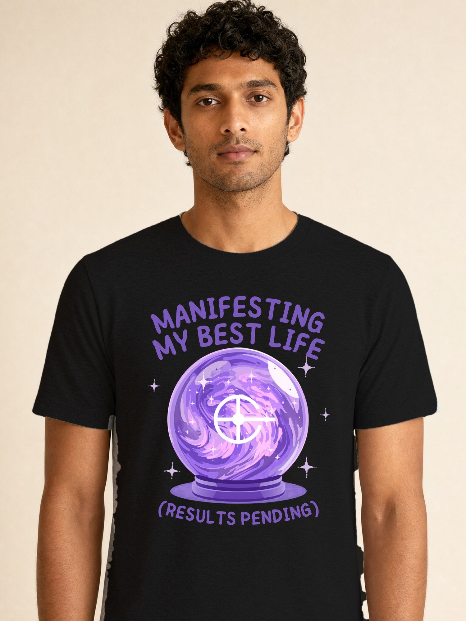 Crystal Ball - male model (closeup)