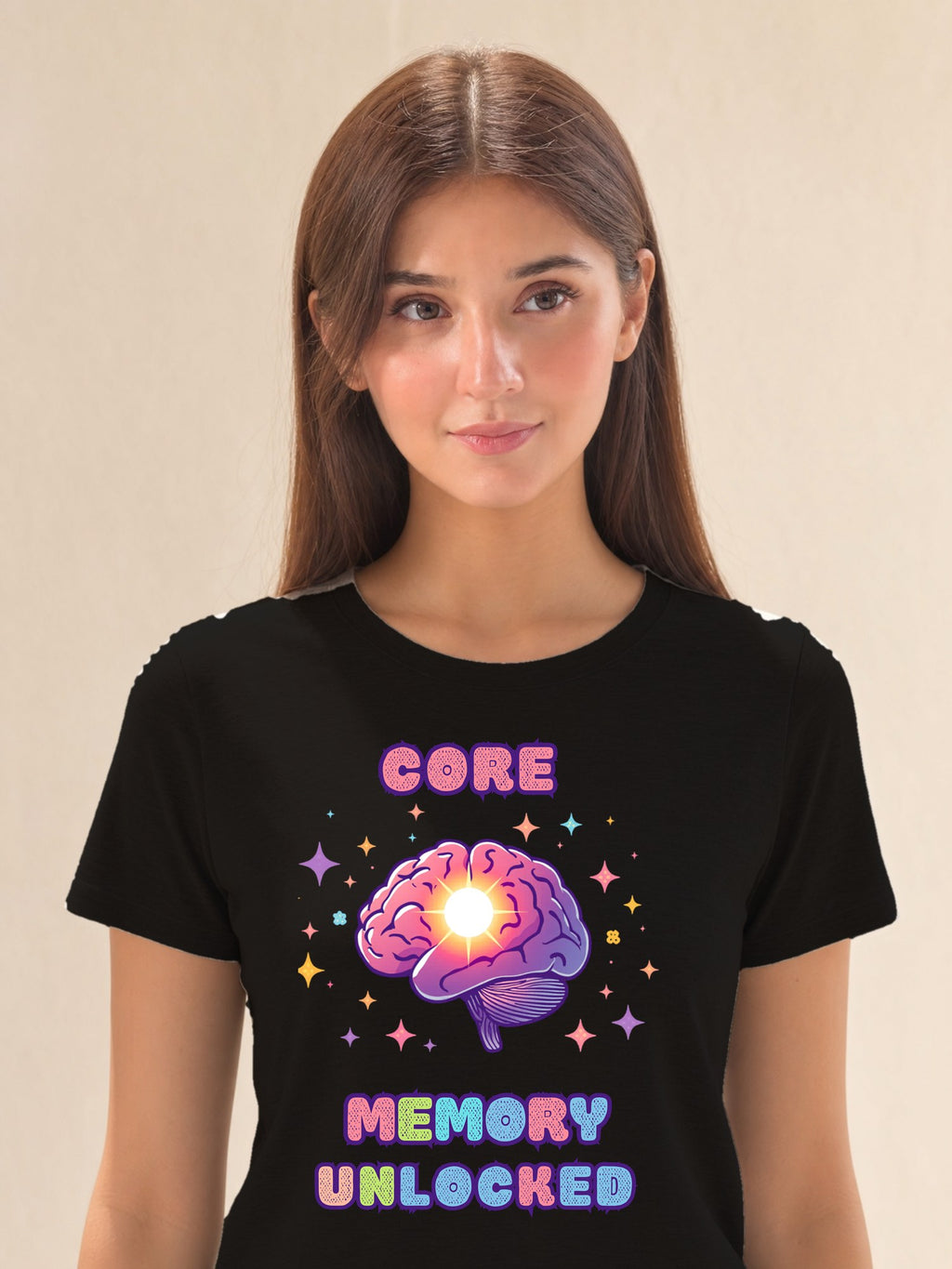 Core Memory - female model (closeup)