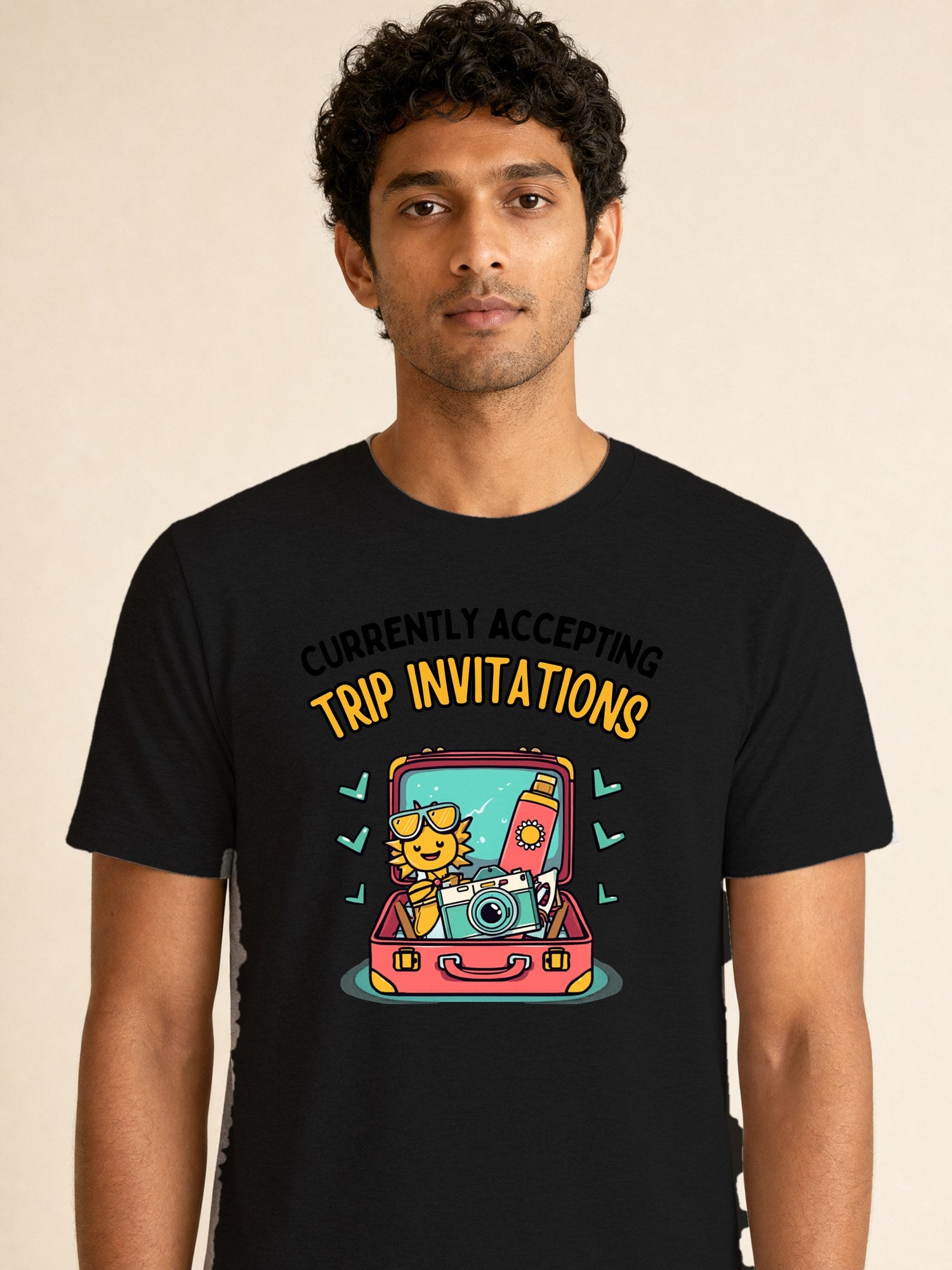 Travel Invitation - male model (closeup)
