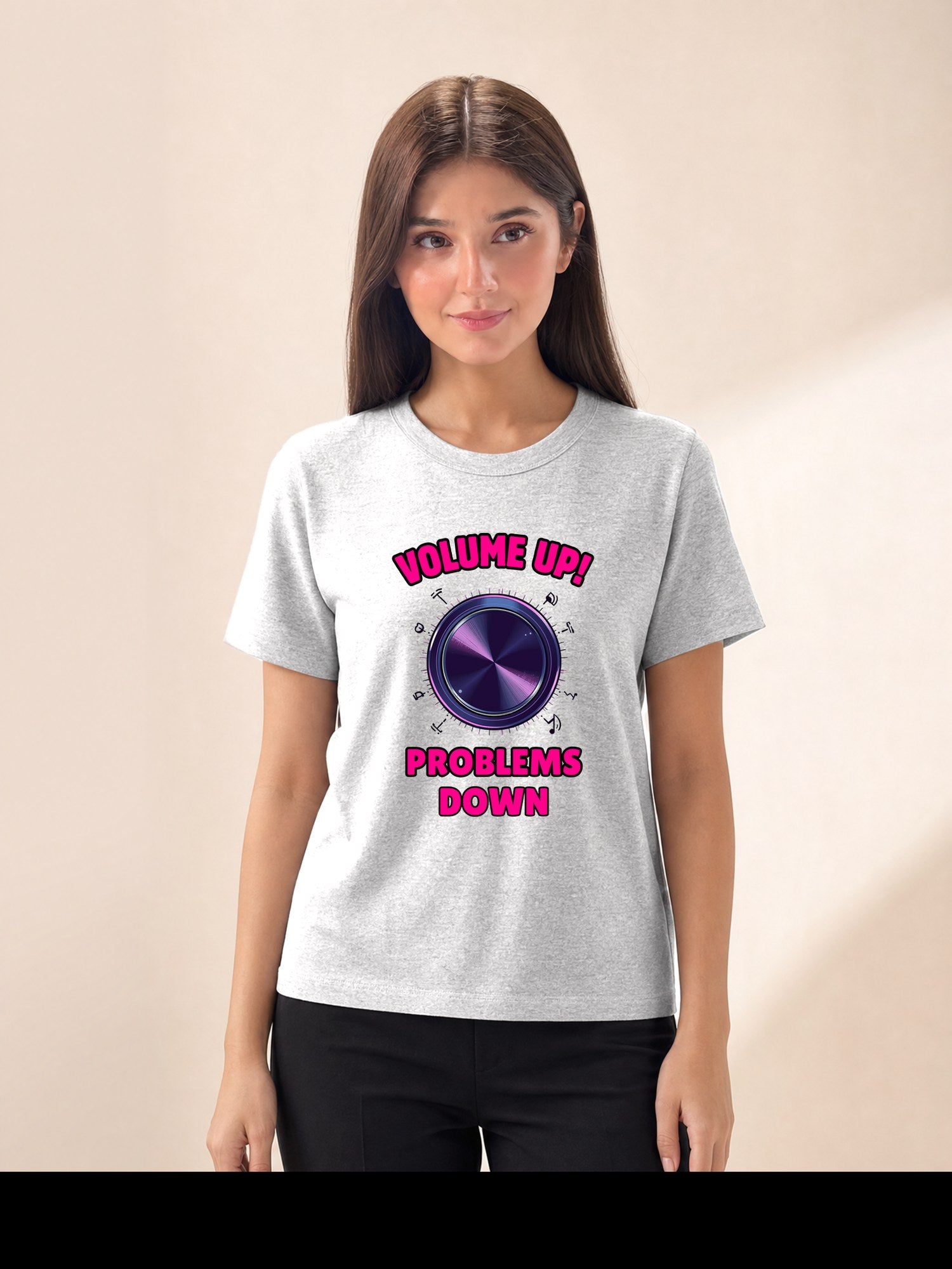 Neon Volume Knob - female model (full)