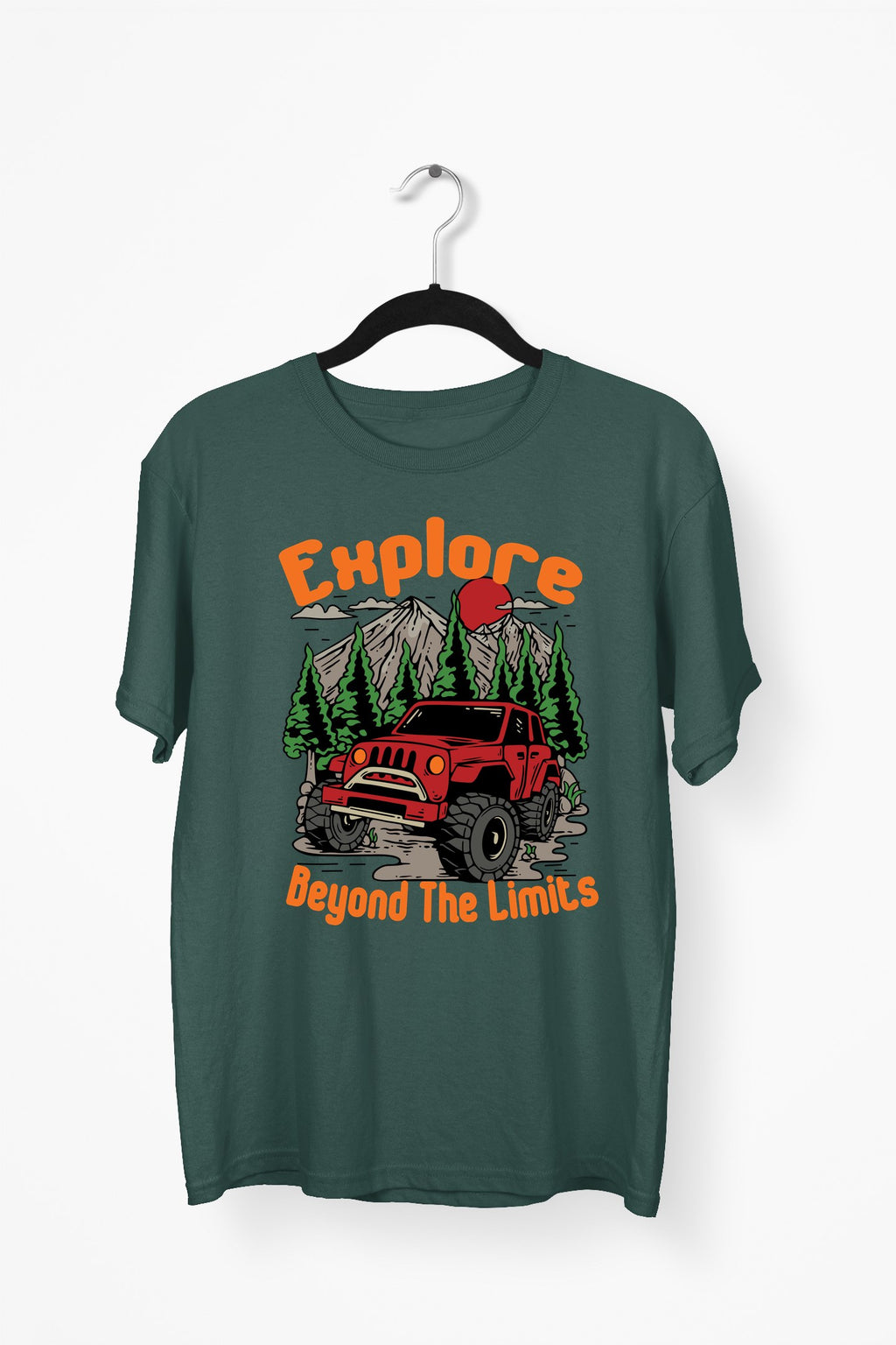 Explore Beyond The Limits Premium Tee — Bottle Green