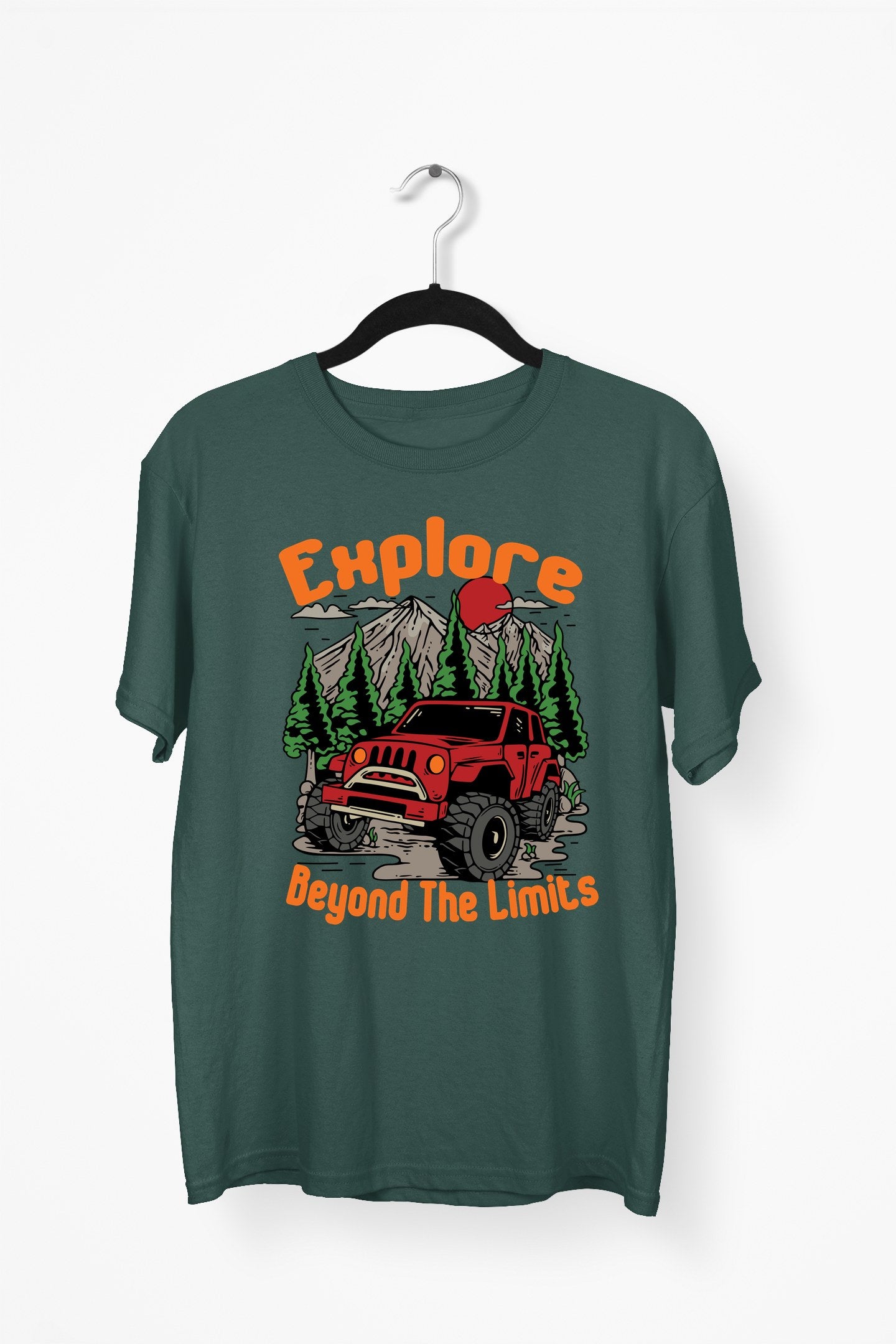 Explore Beyond The Limits Premium Tee — Bottle Green
