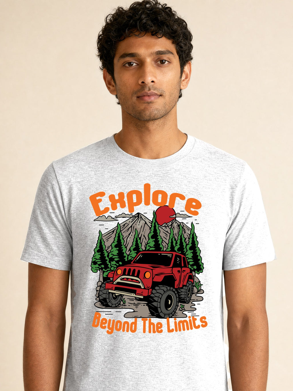 Explore Beyond The Limits - male model (closeup)