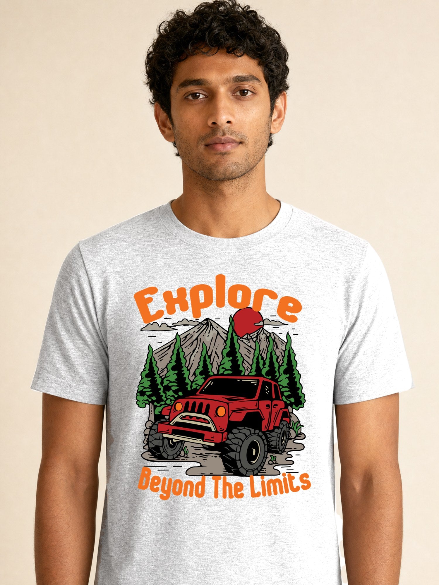 Explore Beyond The Limits - male model (closeup)