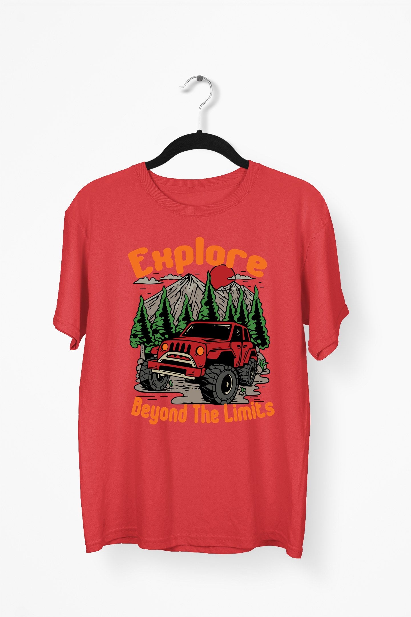 Explore Beyond The Limits Premium Tee — Red