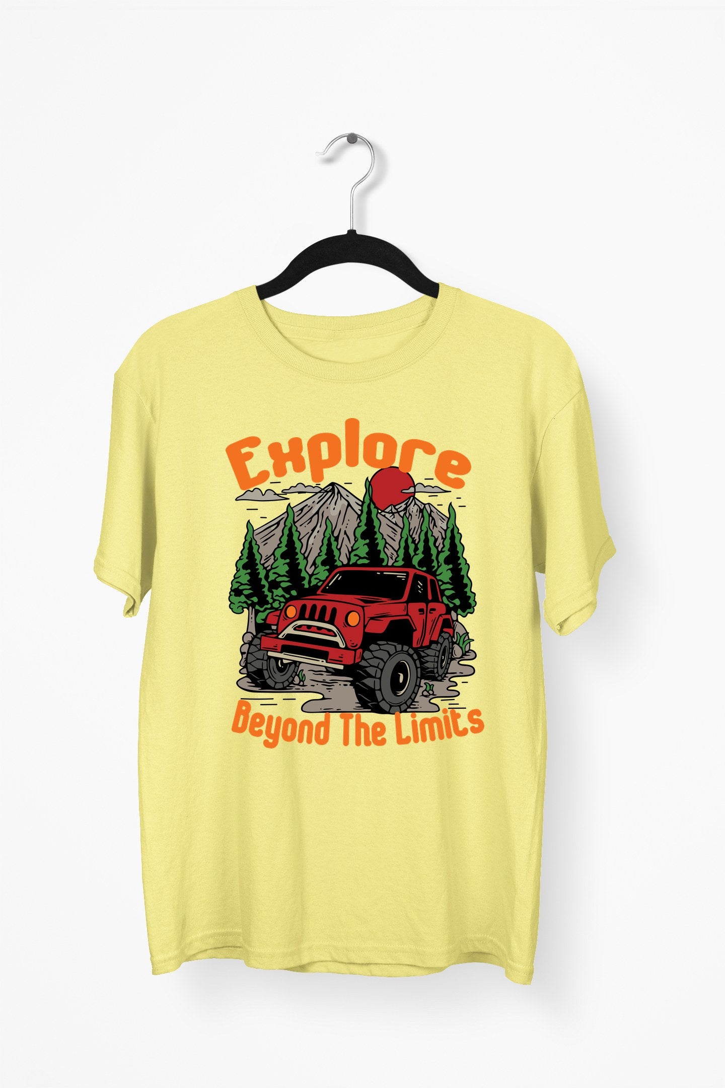Explore Beyond The Limits Premium Tee — Yellow