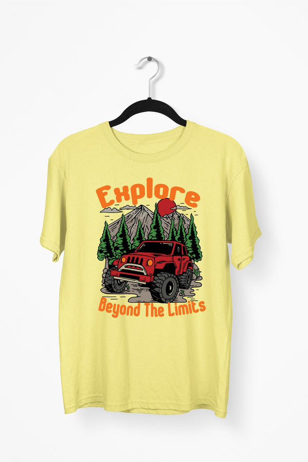 Explore Beyond The Limits Premium Tee — Yellow