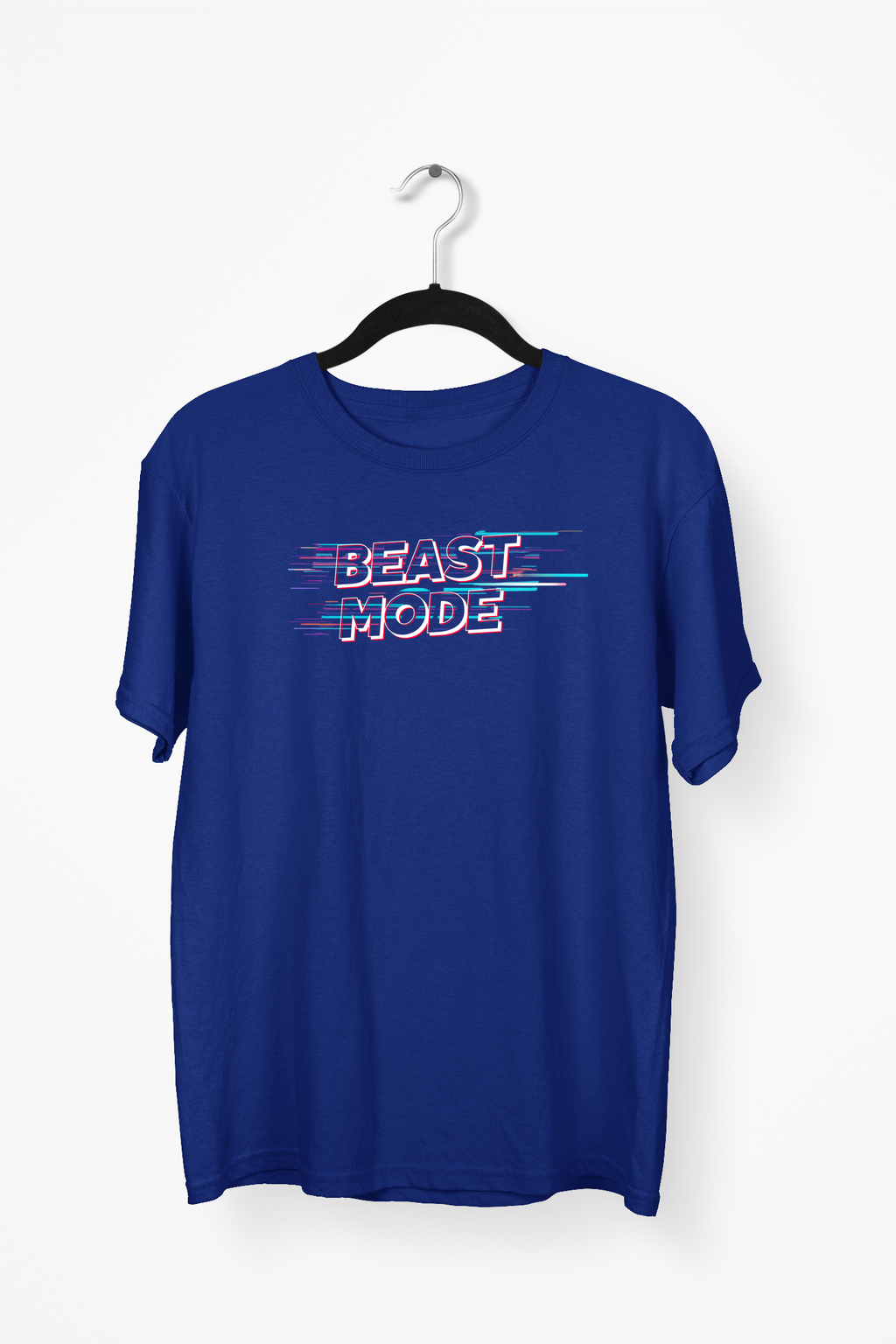 Beast Mode Buffering Premium Tee — Navy Blue