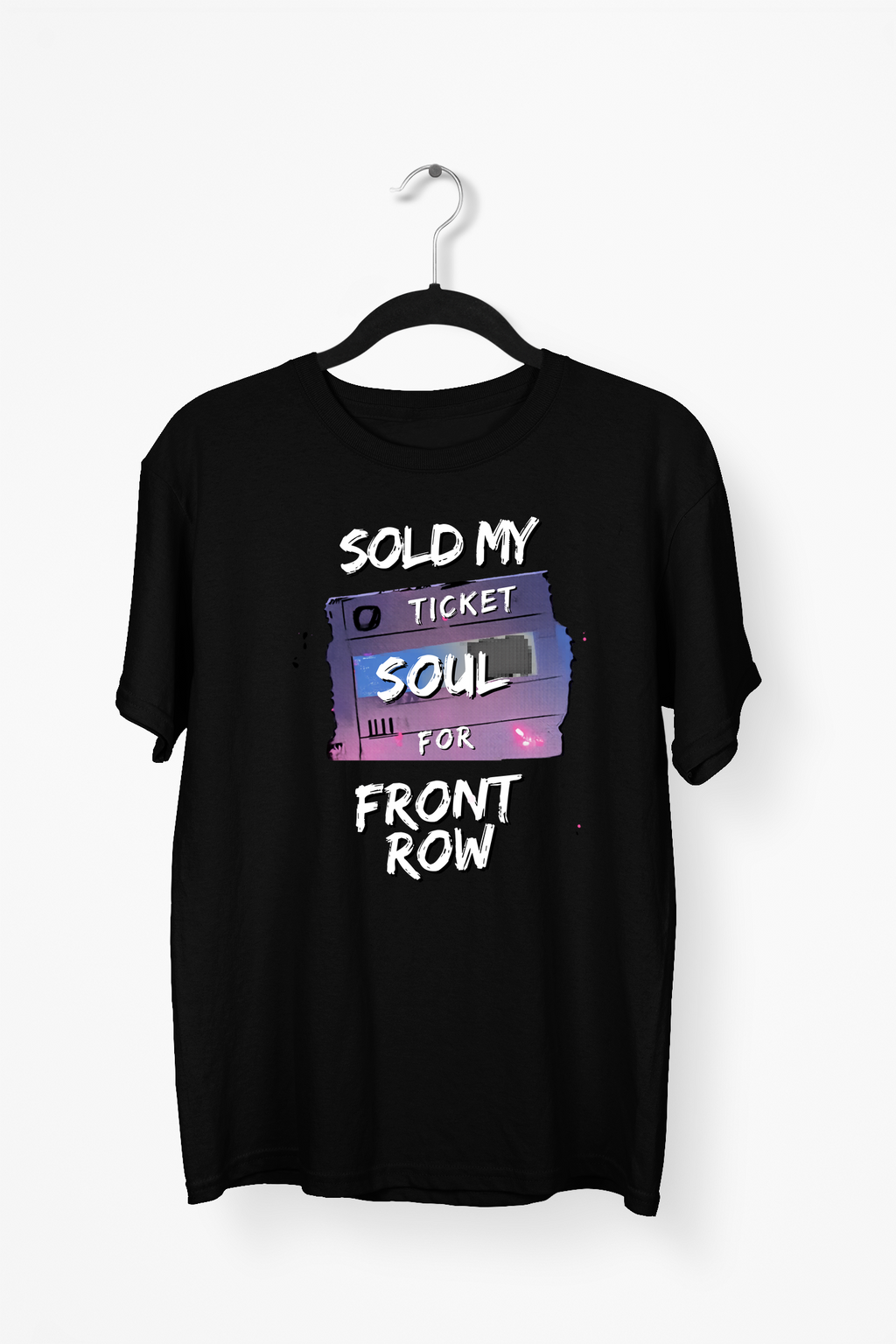 Concert Ticket Premium Tee — Black