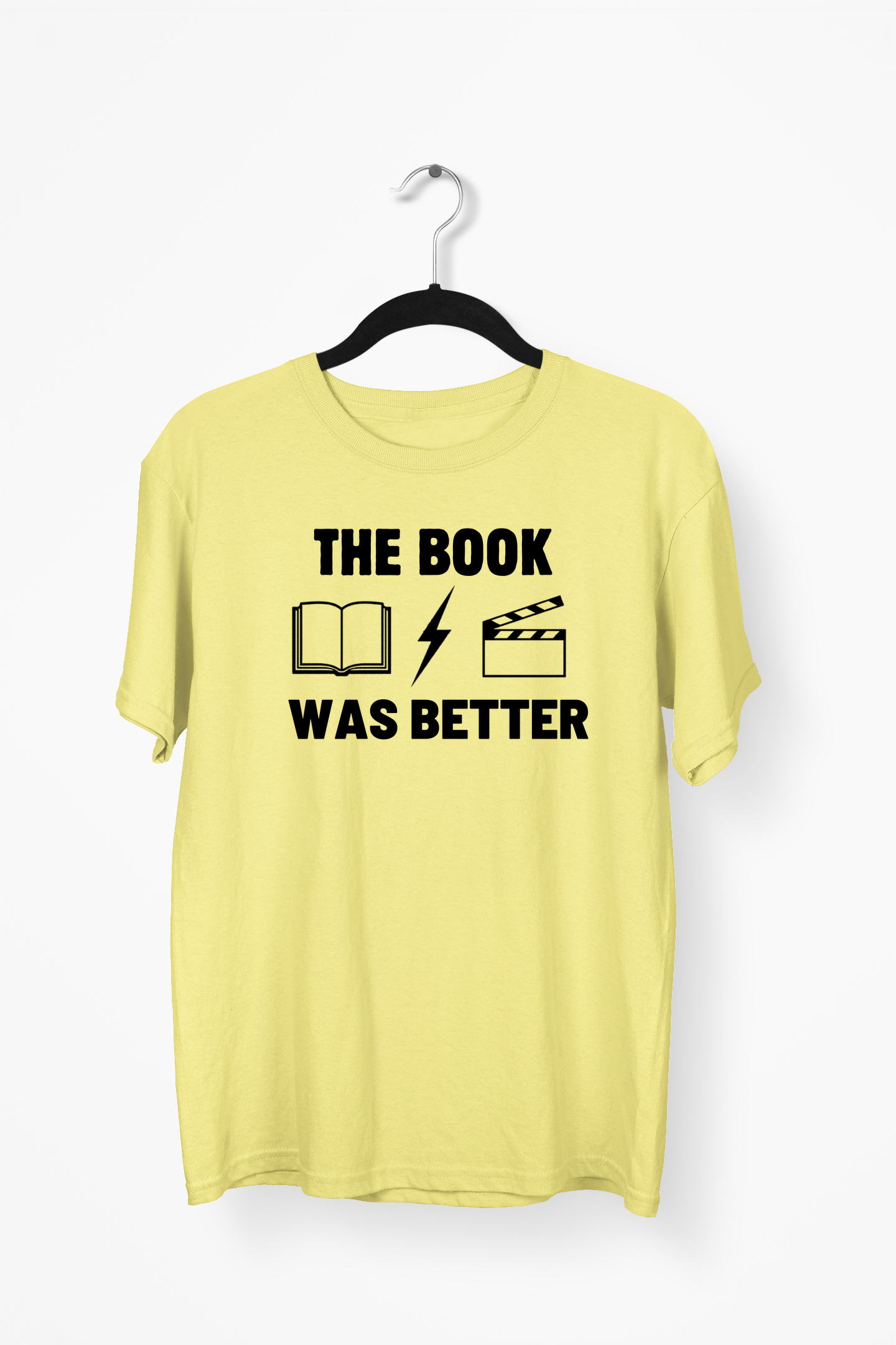 The Book Was Better Premium Tee — Yellow