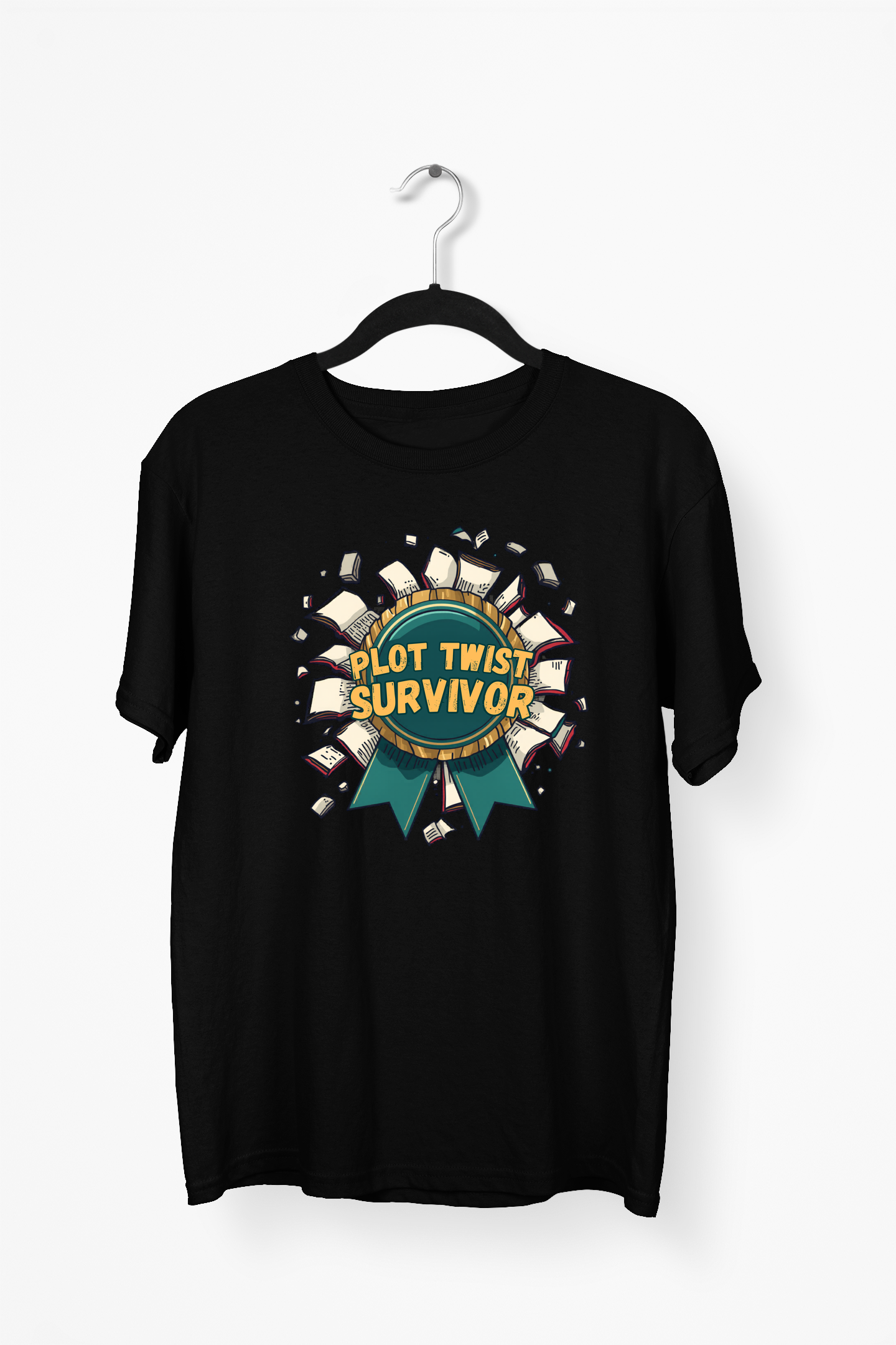 Plot Twist Survivor Premium Tee — Black
