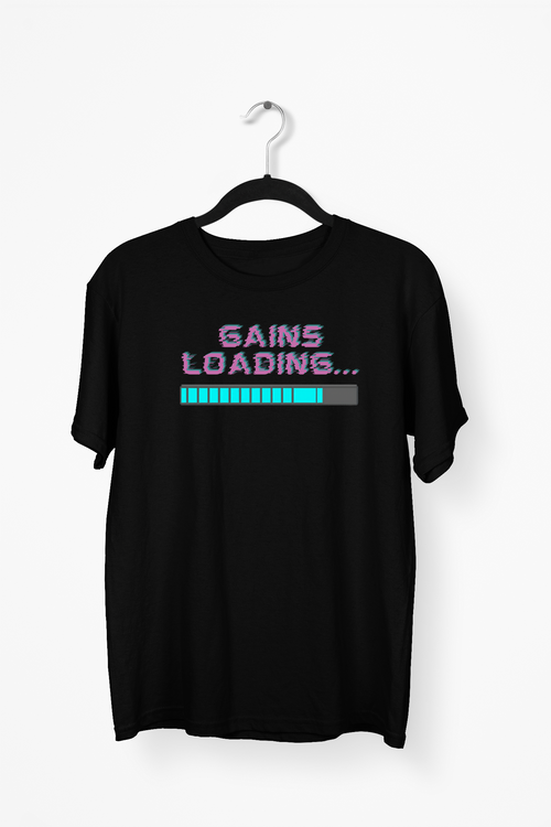 Gains Loading Premium Tee — Black