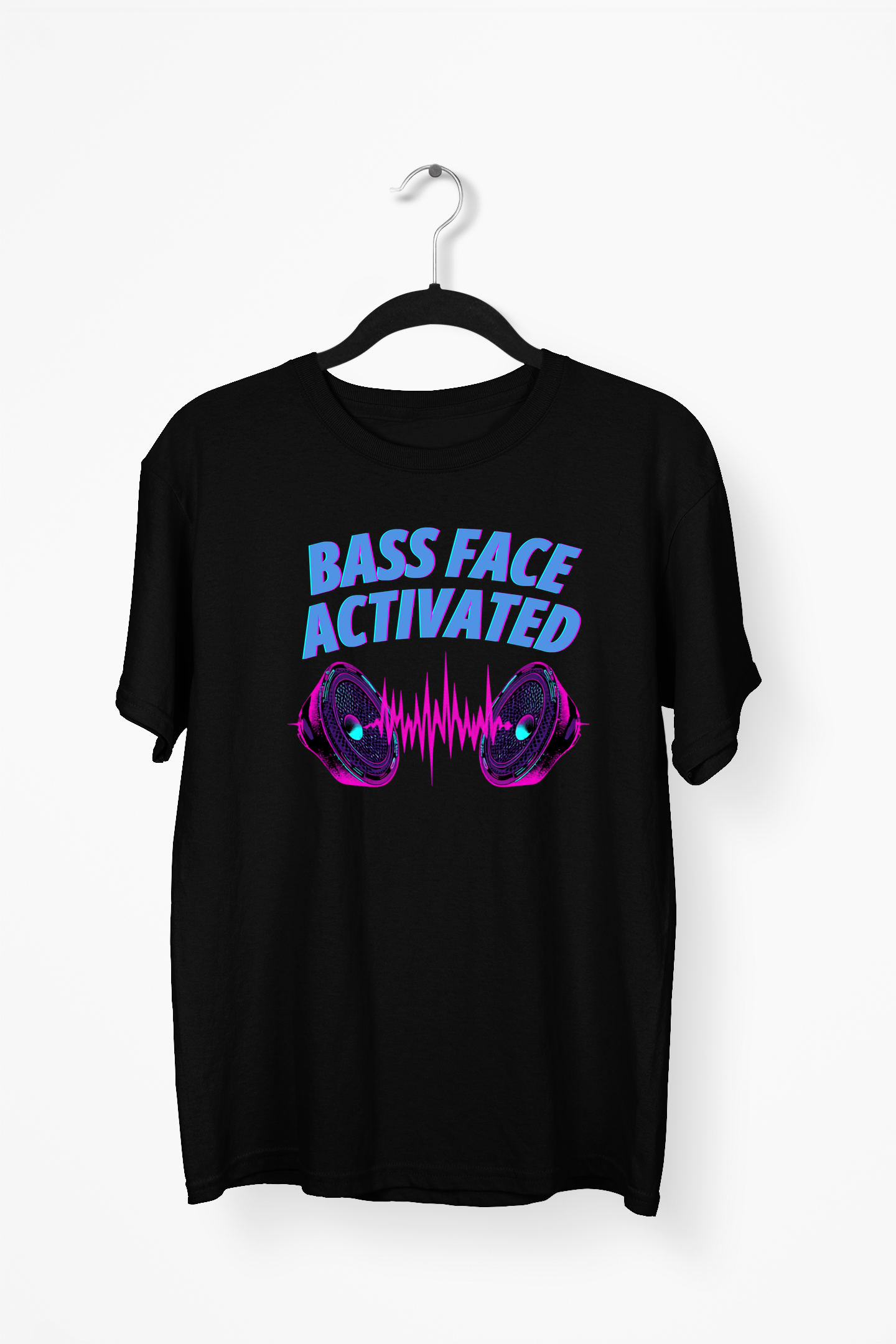 Streetwear Speaker Premium Tee — Black