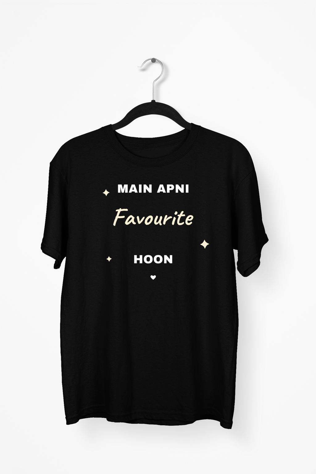 Main Apni Favourite Hoon Premium Tee — Black